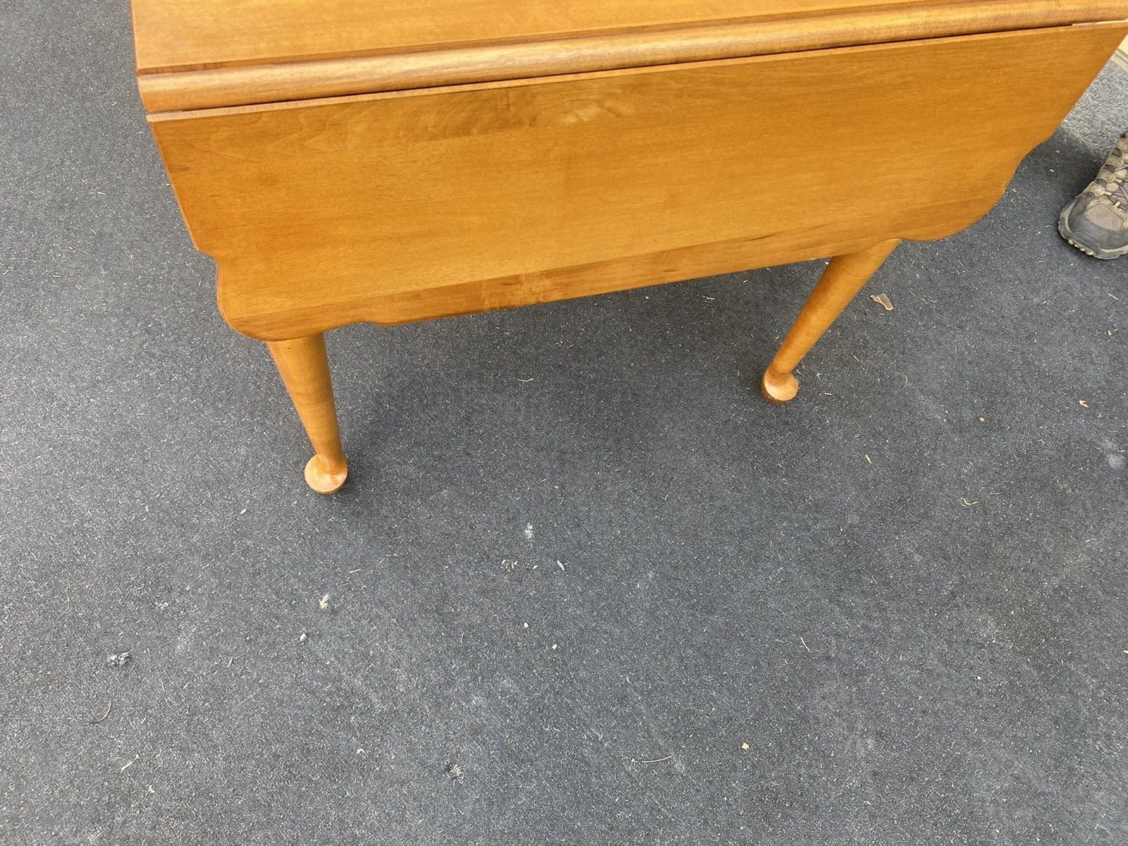 65794 Solid Maple Drop Side Pembrooke  Lamp Table Stand w/ Drawer