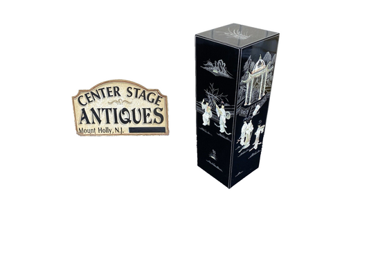 66308 Oriental Plant Pedestal Stand Lamp Table