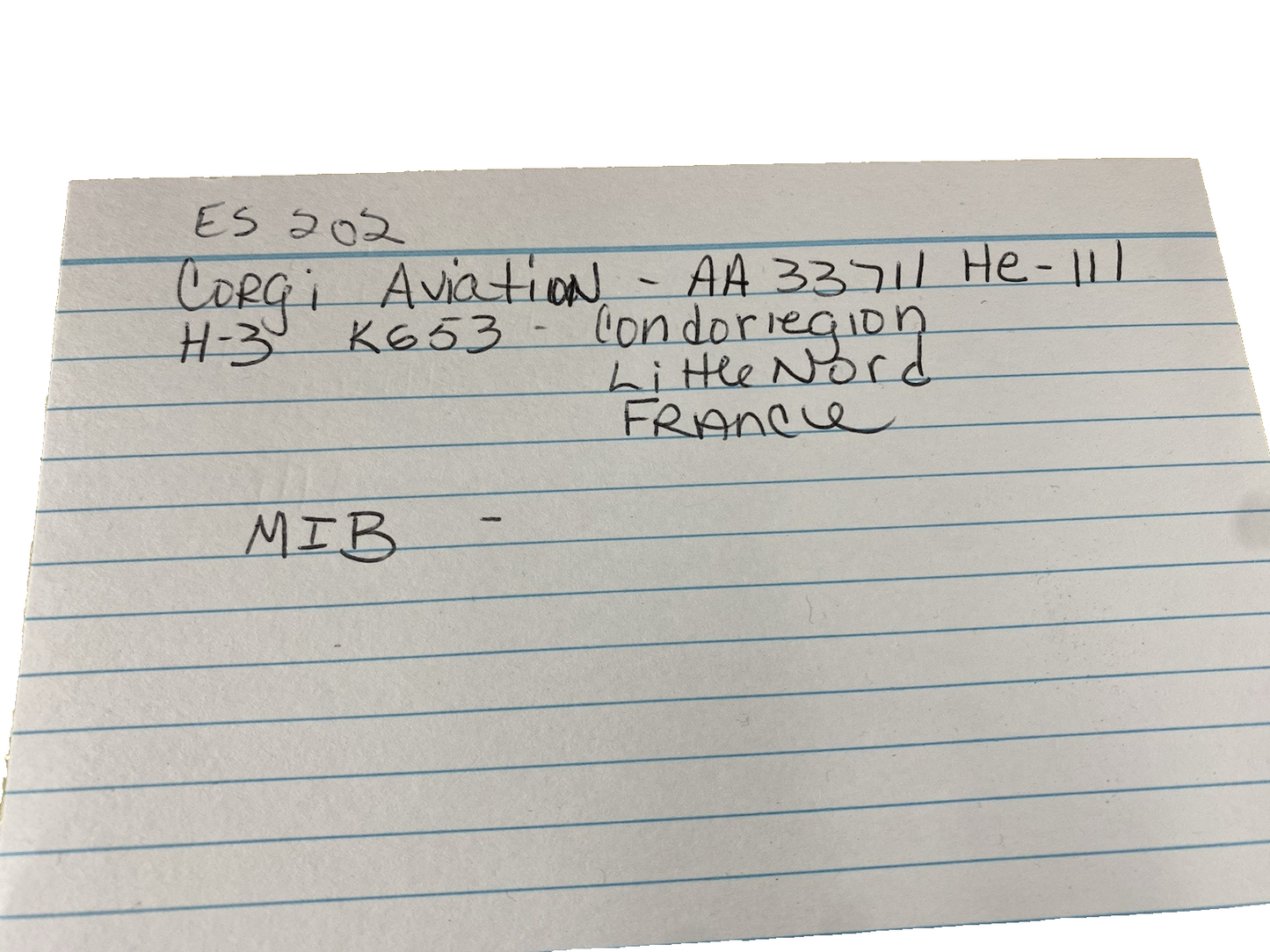 ES 202:   Corgi  Aviation Limited edition AA33711     Diecast  Airplane