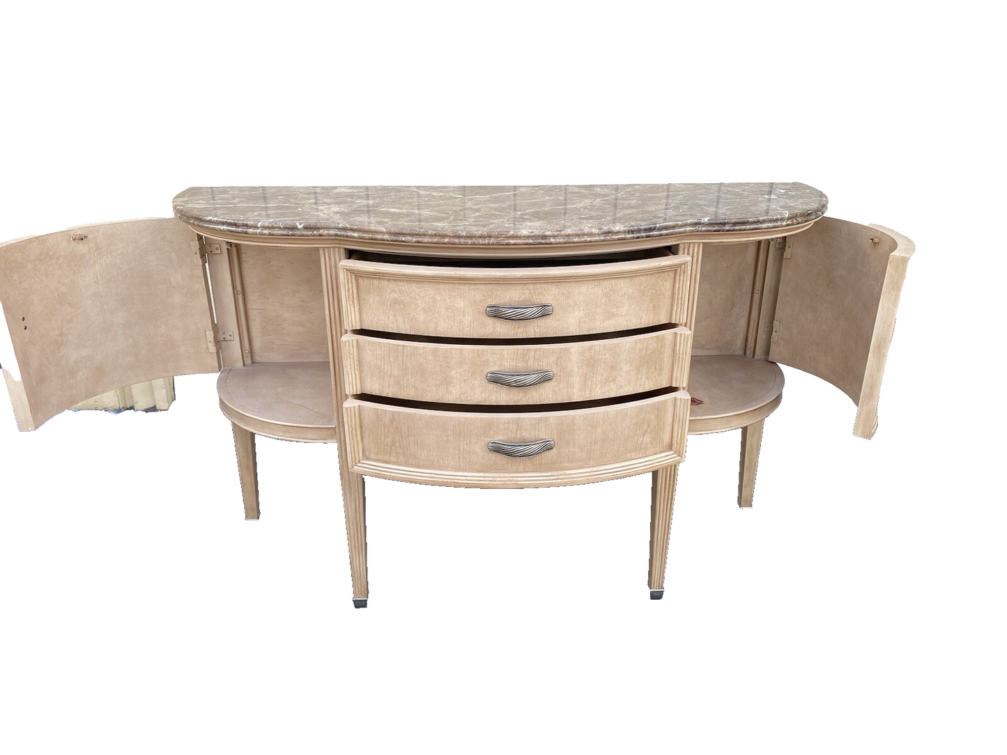 64646   Bernhardt Marble Top Server Sideboard Buffet