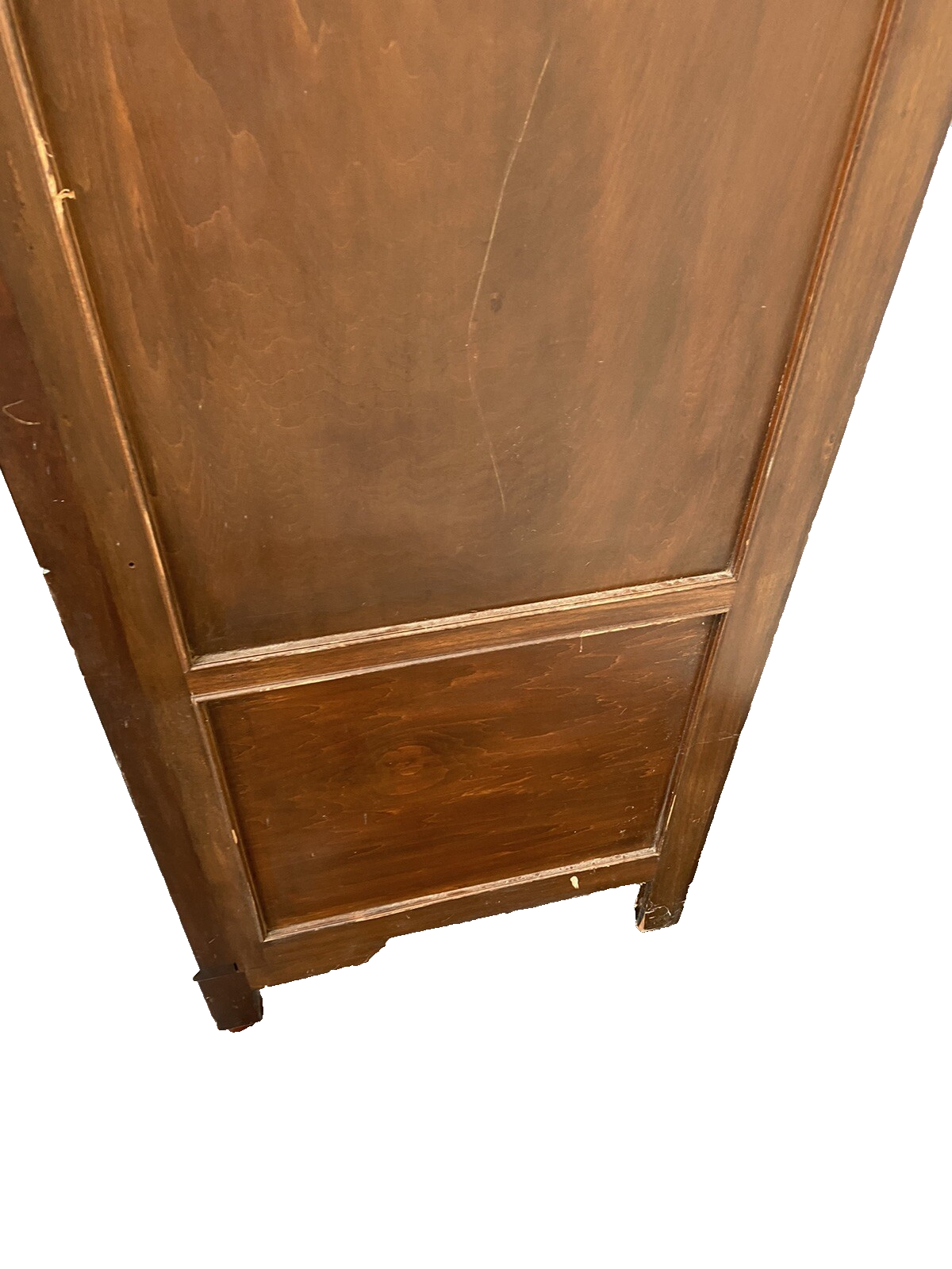 65175  Antique Mahogany Corner China Cabinet Curio