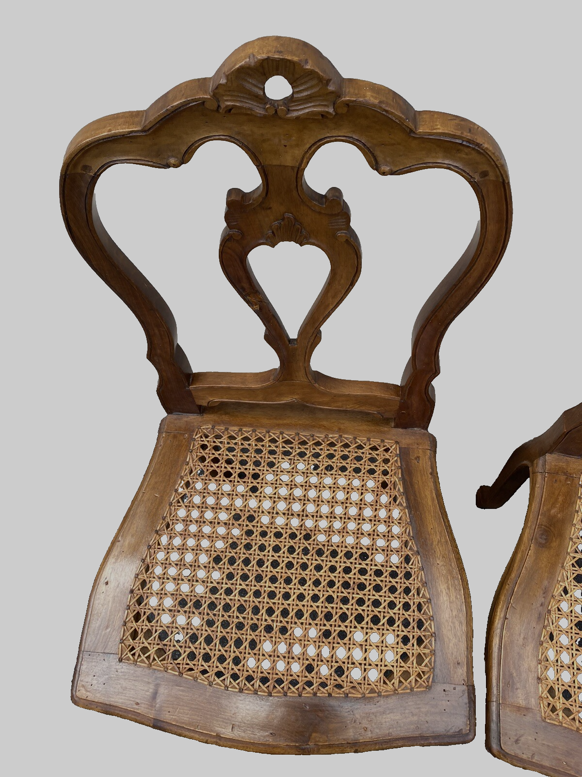 65322 Pair Antique Miniature  French Louis XV Childs Chair s