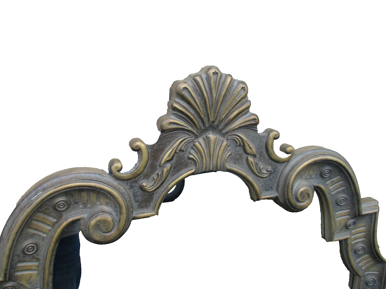 64126 LARGE Shell Carved Wall or Floor Mirror 38x58