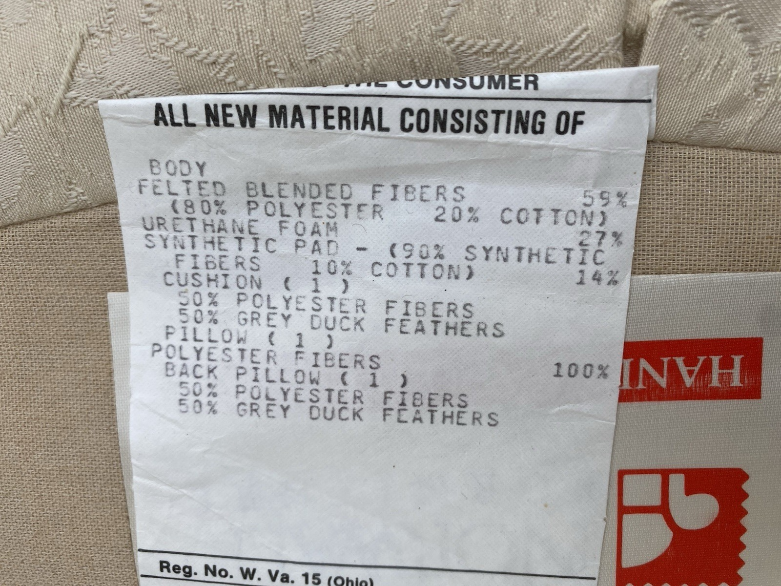 66418 NORWALK Furniture French Country Armchair w/ Ottoman Stool