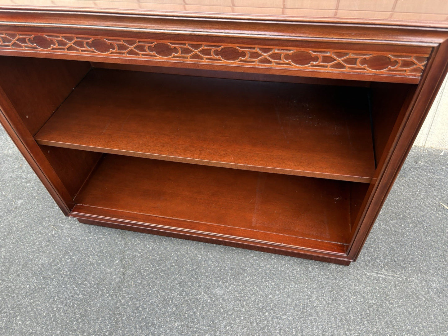 66892  Mahogany Bookcase Curio Cabinet