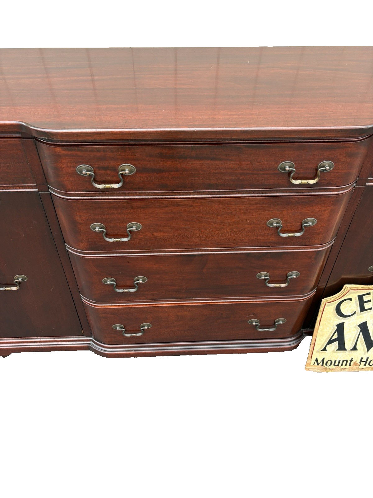 67123 Solid Mahogany Buffet Sideboard Server Cabinet