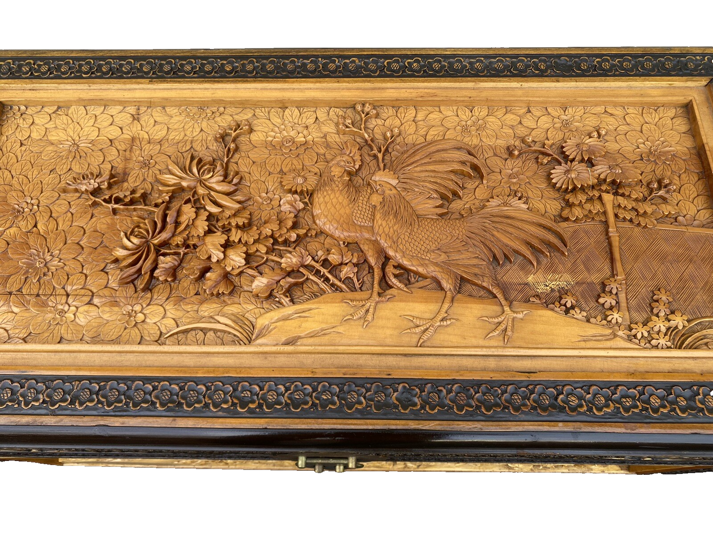 66158    Oriental Blanket Chest Storage Cabinet