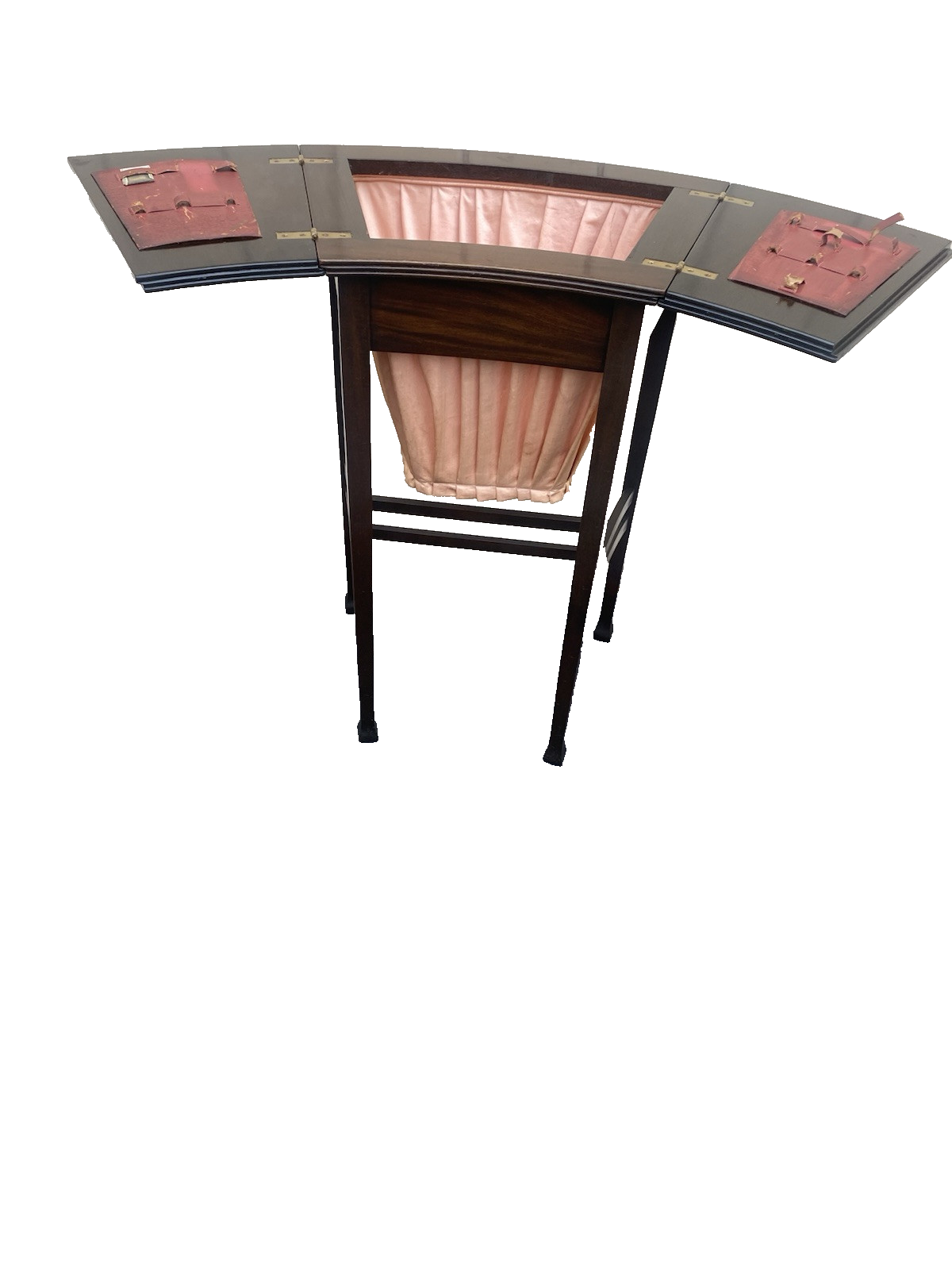 66420 Mahogany Victorian Sewing Stand Table