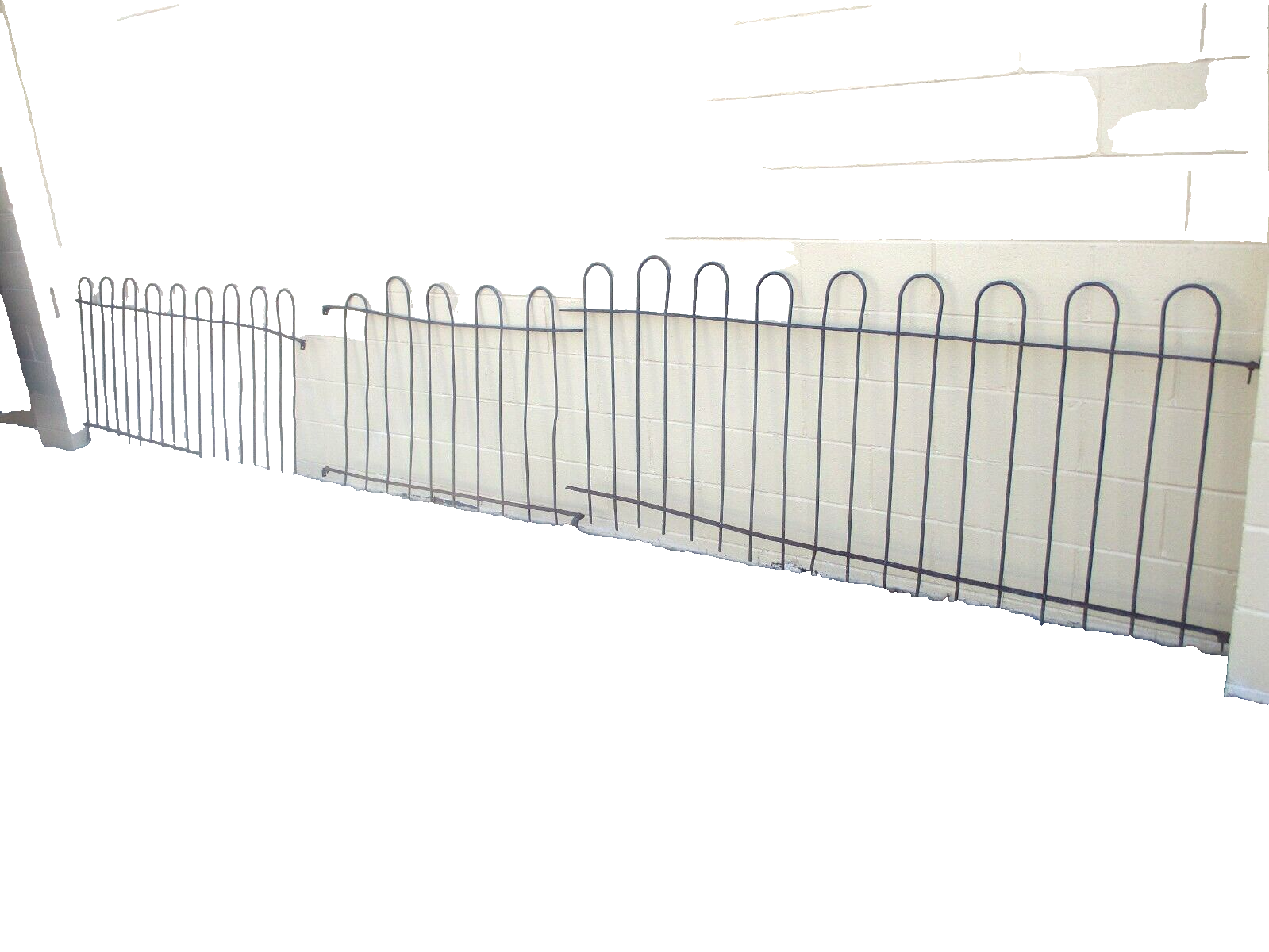 GARDEN 02:  20 feet  x 36" High  Victorian Wrought Iron Fencing Fence 3 sections