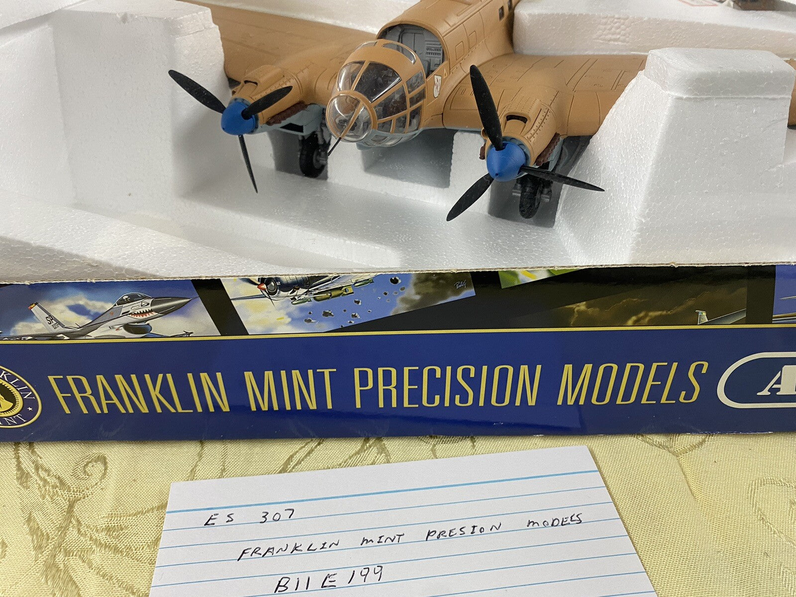 ES 307 Franklin Mint Precision B11E199  WW11 German Heinkel 111 Libya Desert NIB
