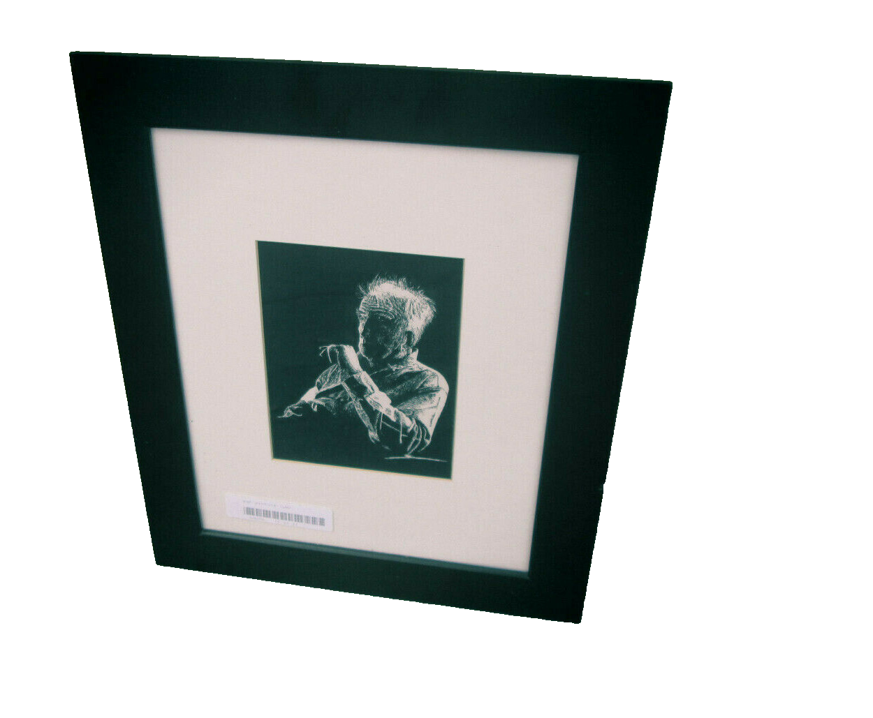 54296  Old Man Modern  Print Picture in Ebony Picture Frame