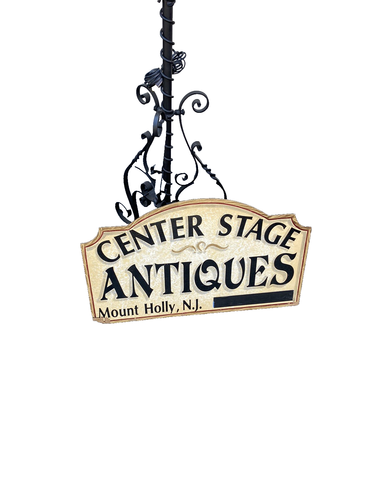 65482  Antique Victorian Piano Lamp Fancy Wrought Iron Base