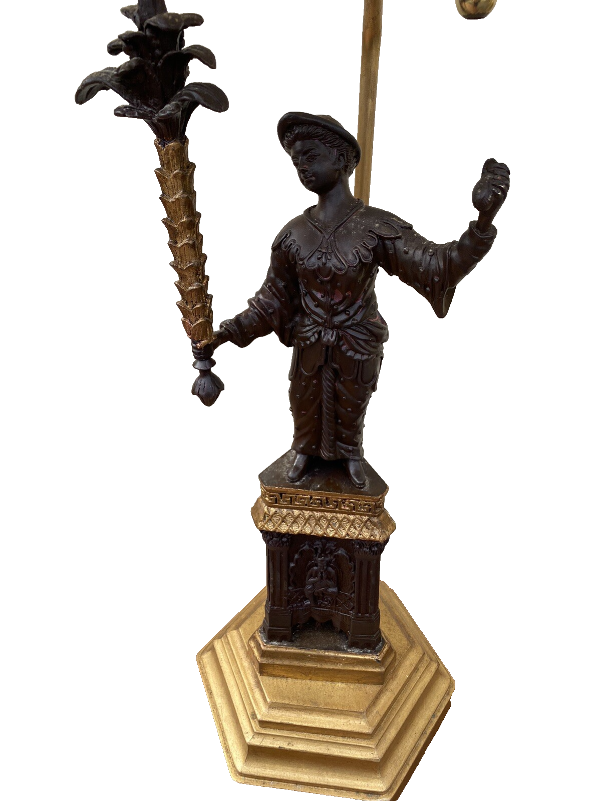 65280 QUALITY Figural Table Lamp with Shade