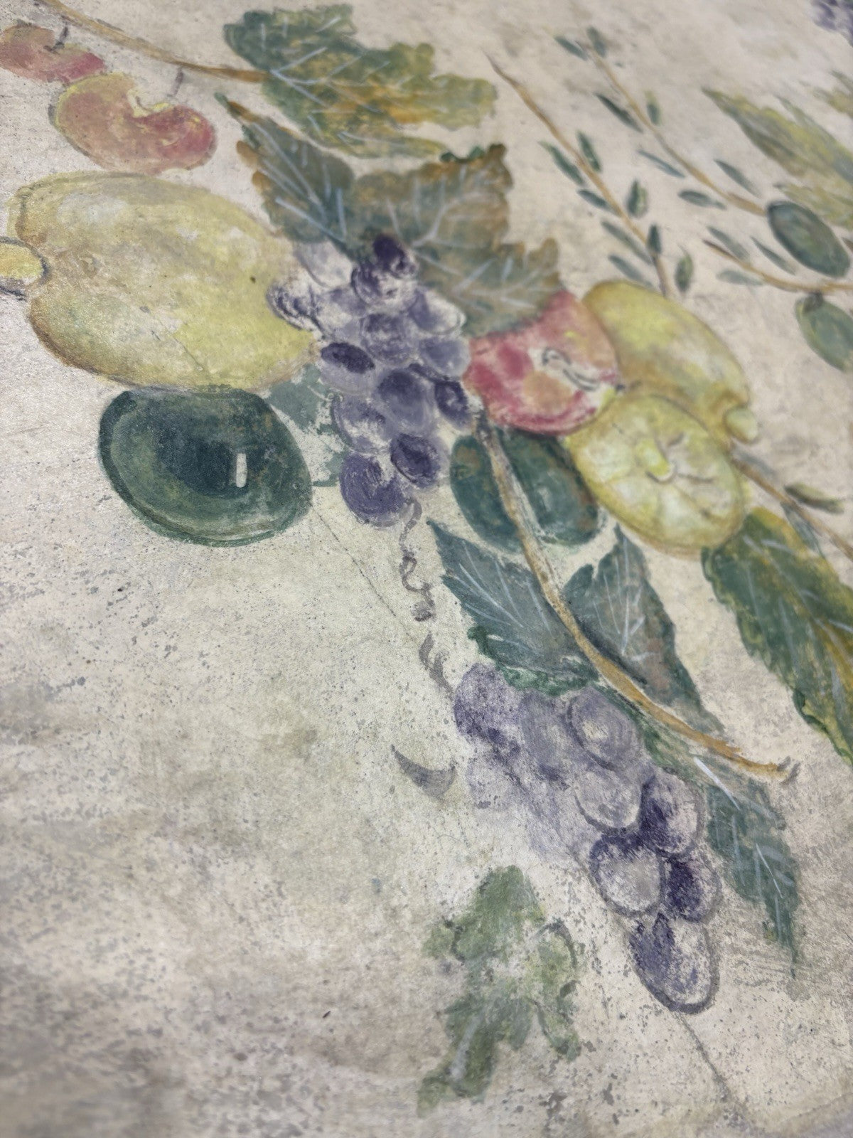 65190   Quality Decorator Cement Top Iron  Table  Dining Kitchen Table