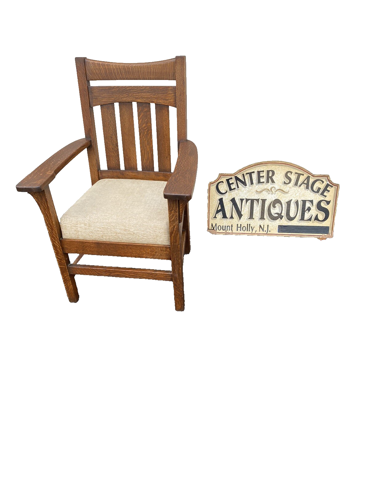 66188  Antique Mission Arts and Crafts Stickley ?? Arm Chair