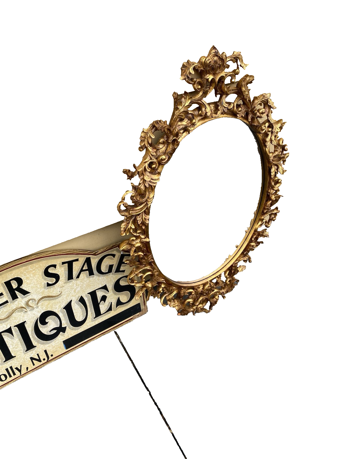 66437 Gold Beveled Decorator Mirror