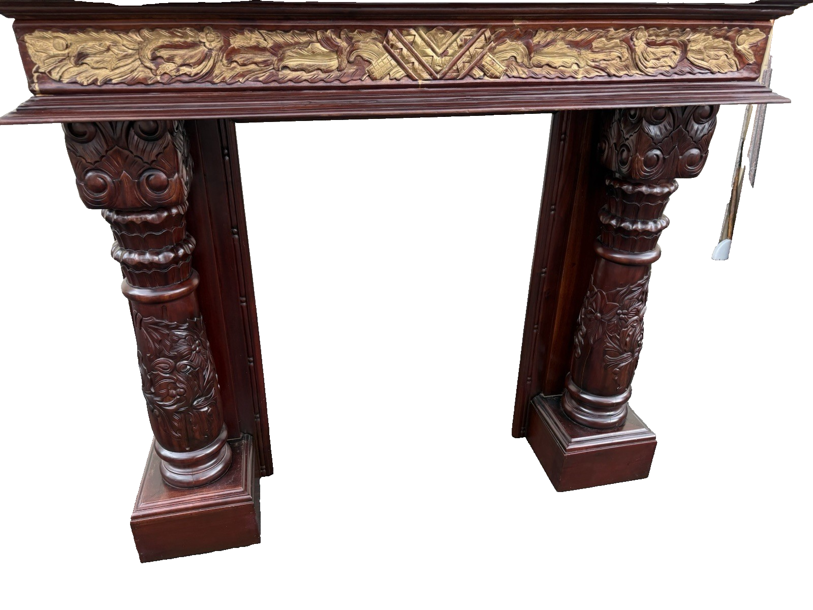 66878  Solid Mahogany Fireplace Mantle