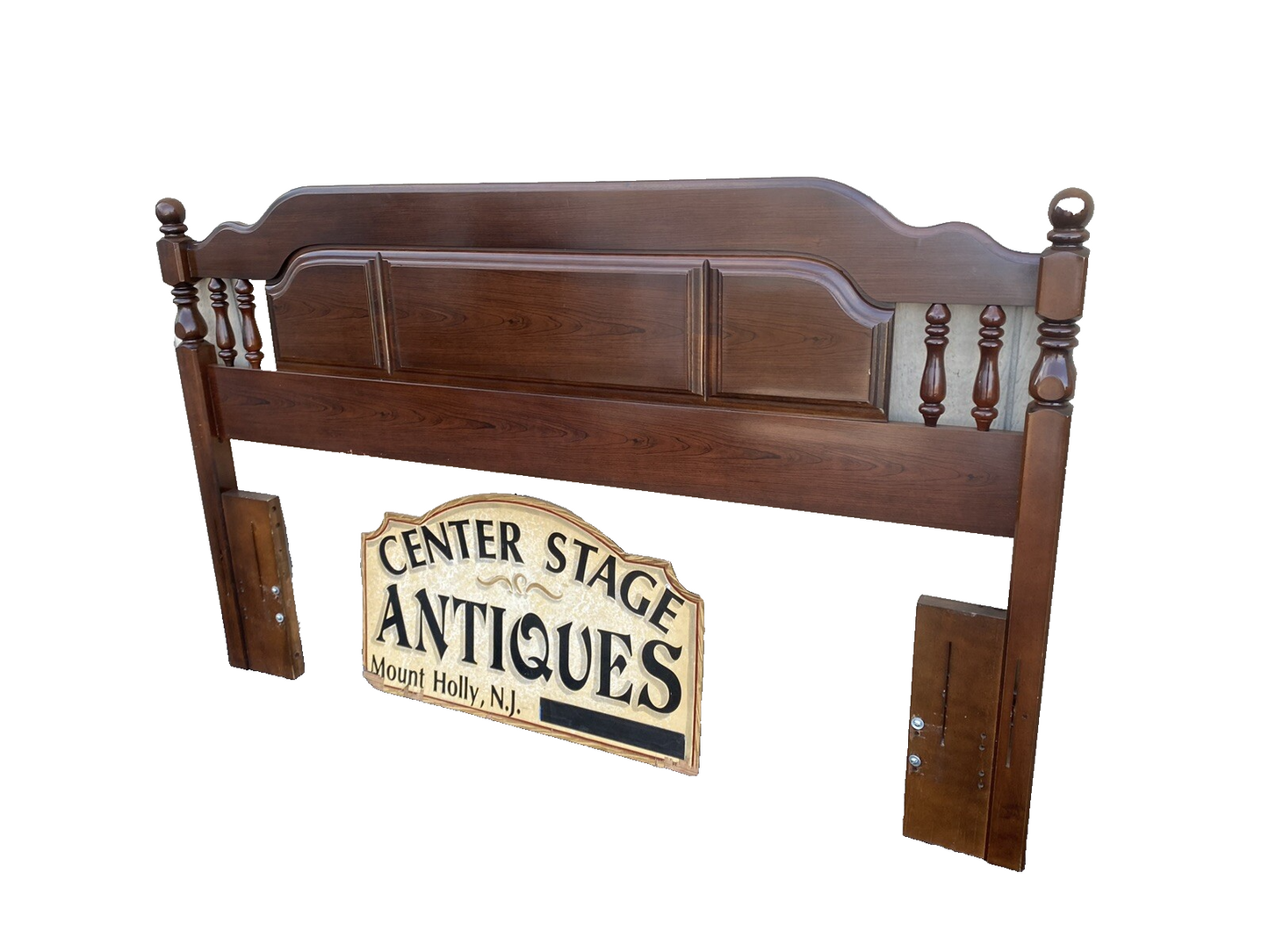 66225   Cherry Queen or Full Size Headboard Bed