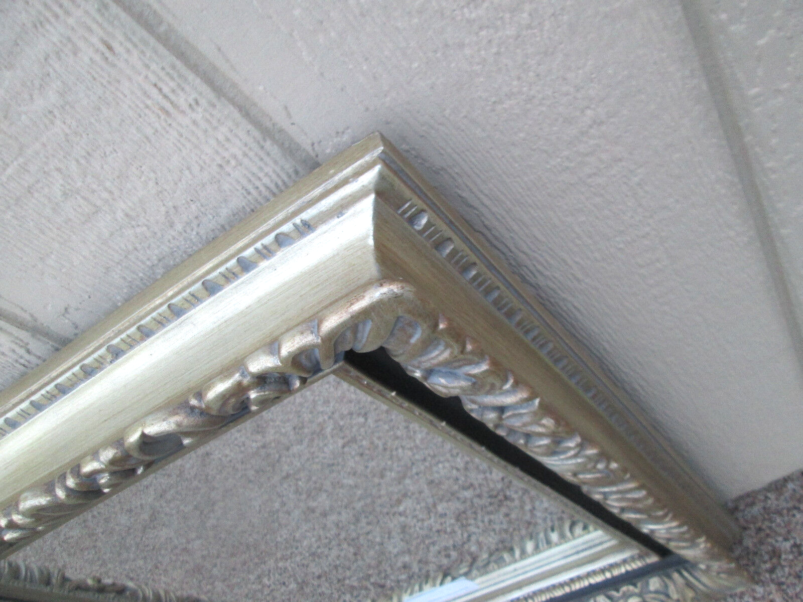 57873   Quality Carved Wood Mirror in Custom Framed Picture Frame