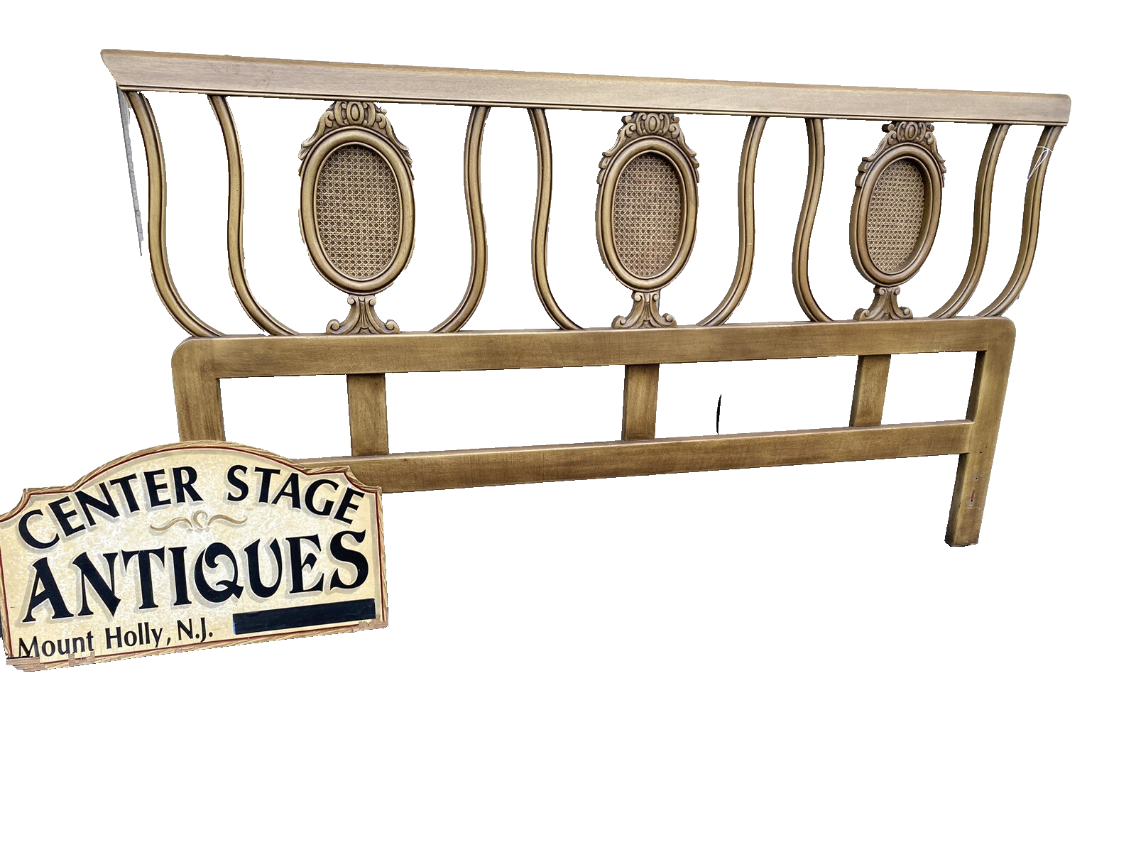 63173 King Size Mid Century Modern Headboard Bed