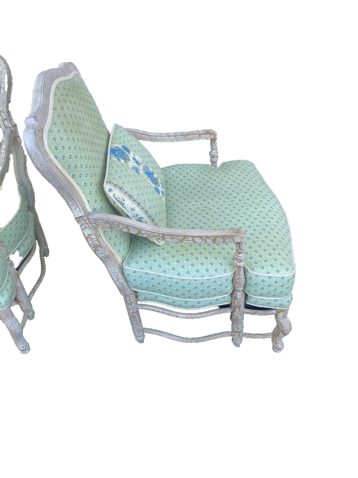 65139 Pair QUALITY Hand Made ROBB STUCKY Decorator Armchair Chair s