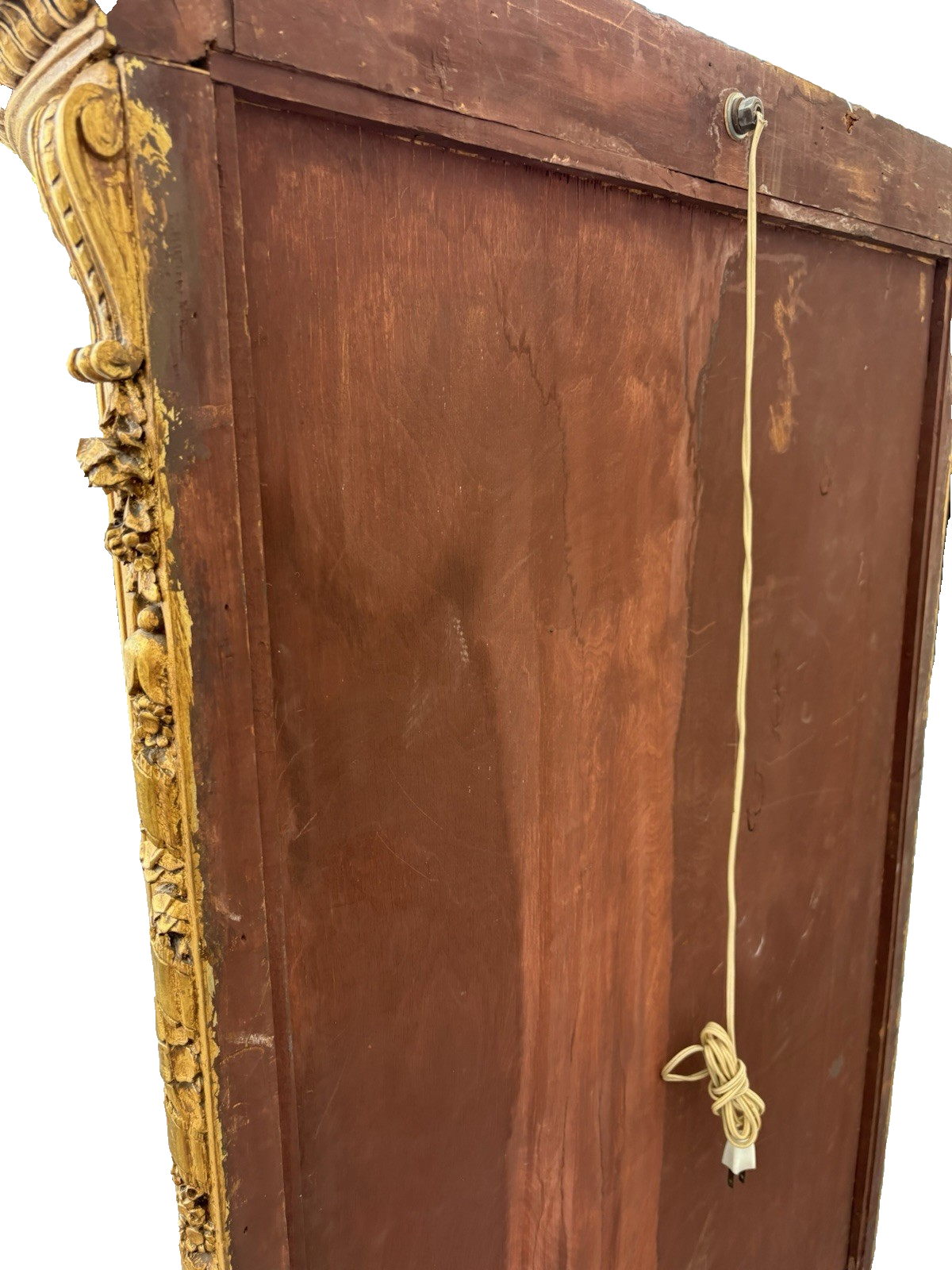 67024 Decorator Gold Bow Glass Curio Cabinet Etergie