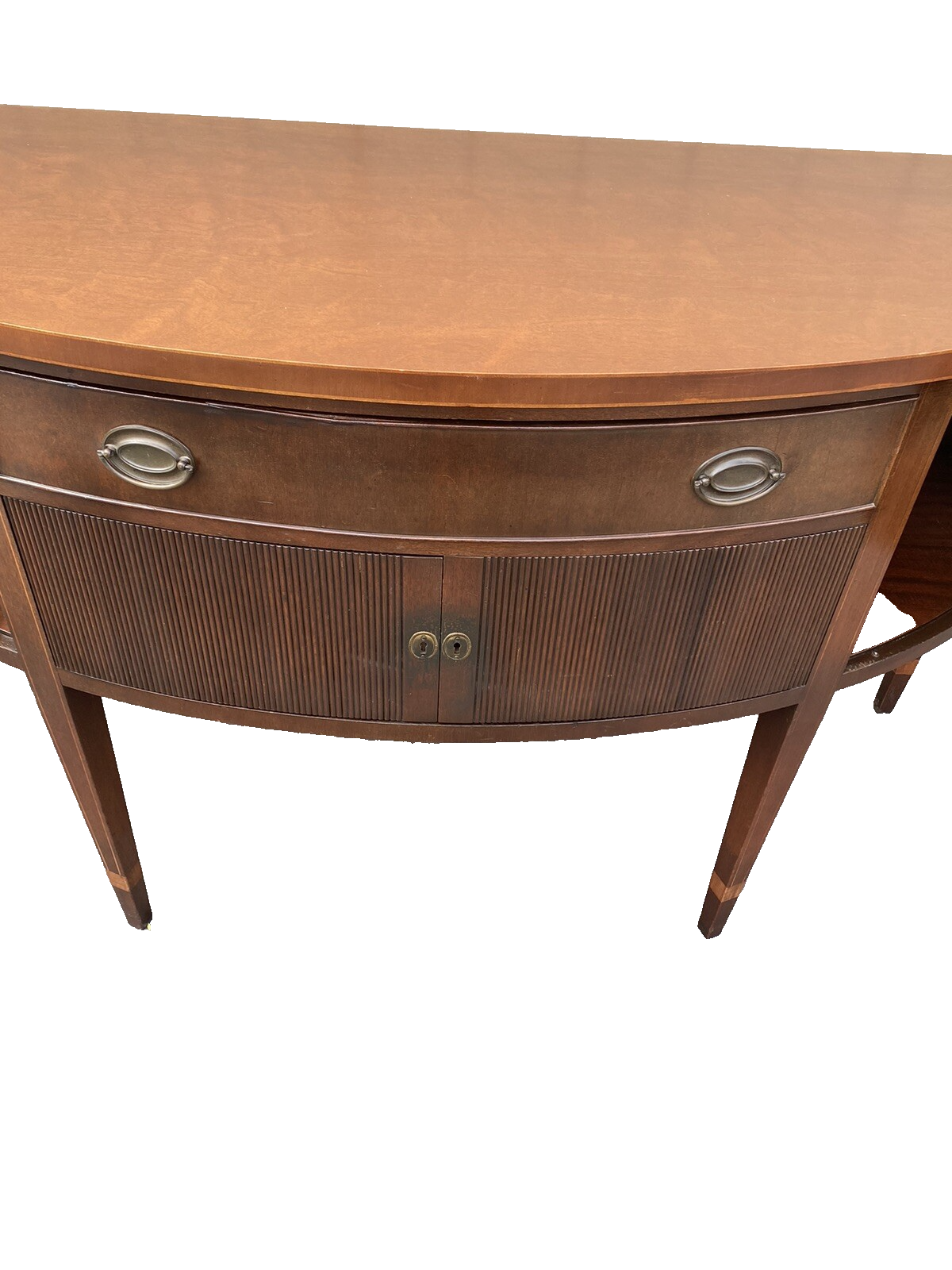 56898 KITTINGER 17685  Large Mahogany Pencil Inlaid Buffet Sideboard Server