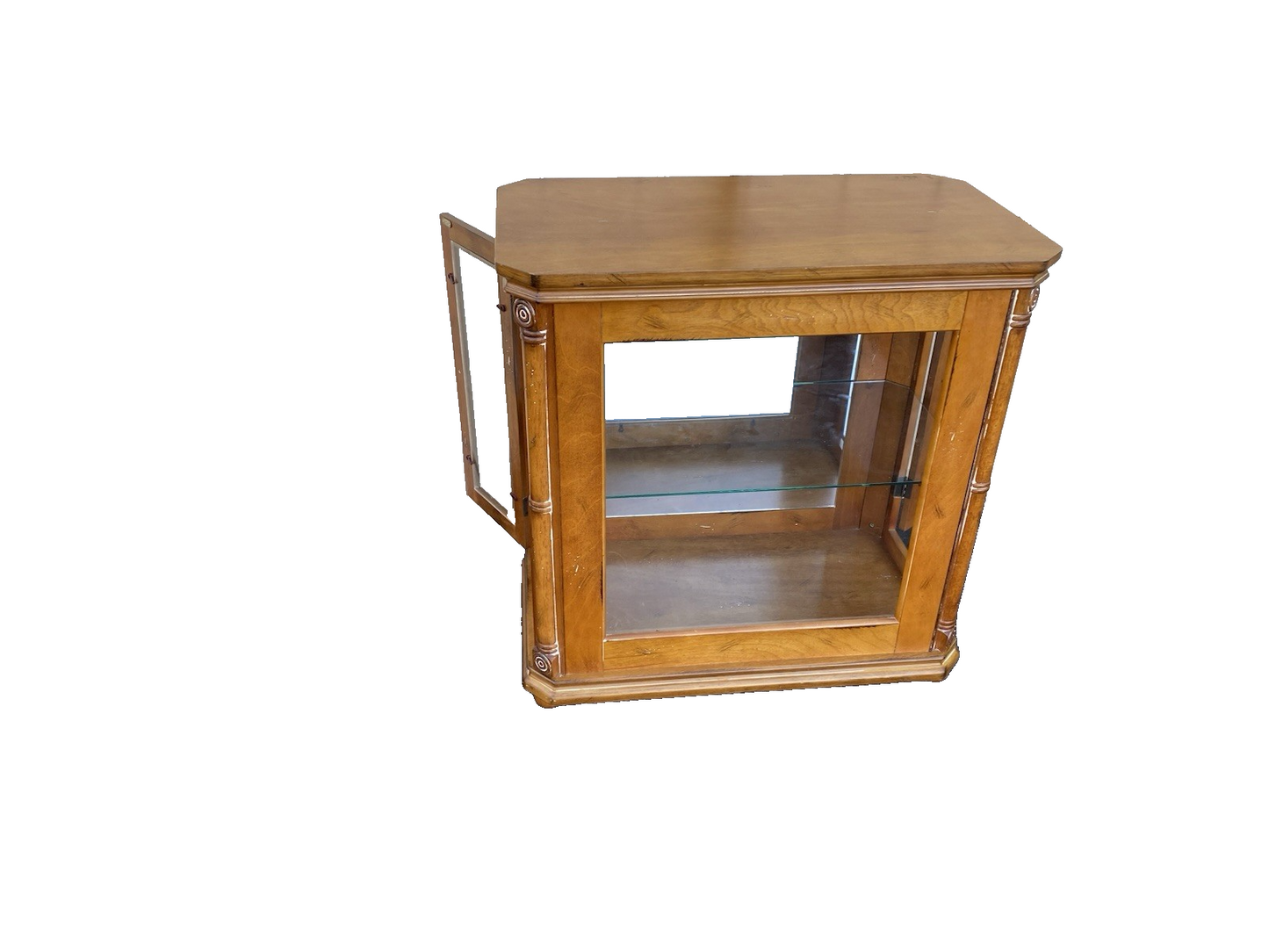66561   Decorator Curio Cabinet Console Table Stand