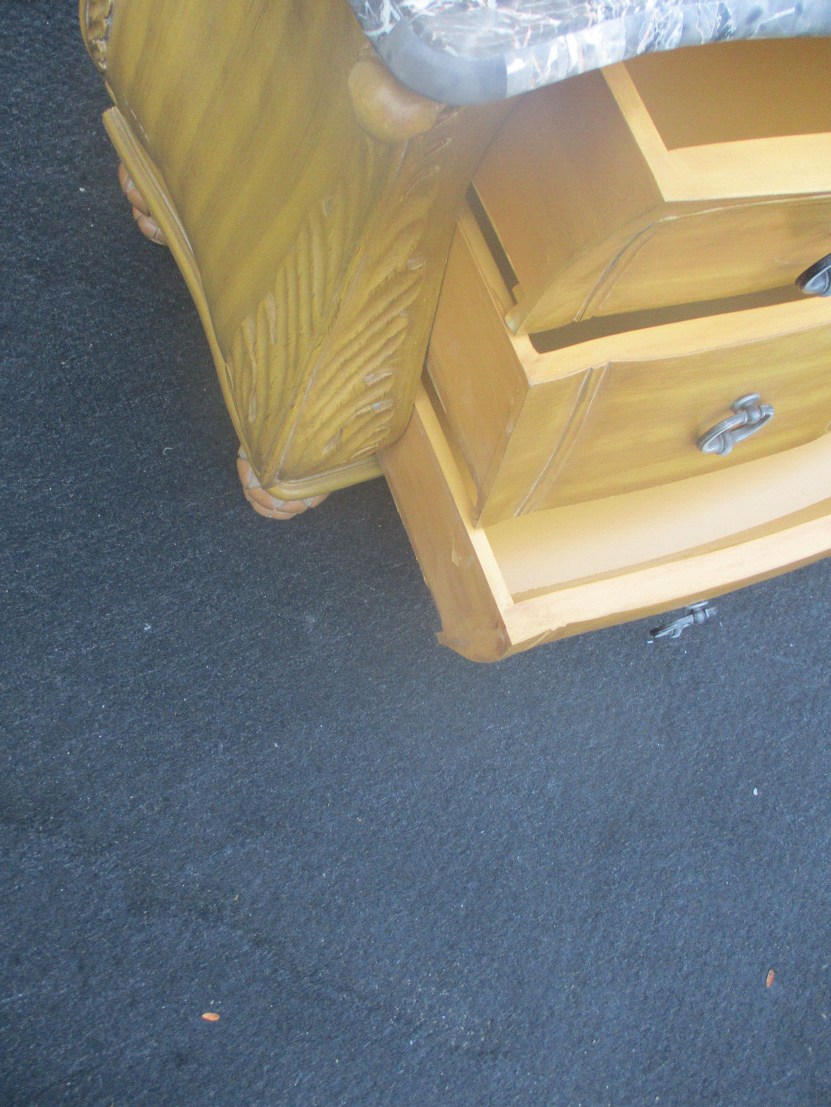 63801 Marble Top Dresser Chest Server Cabinet