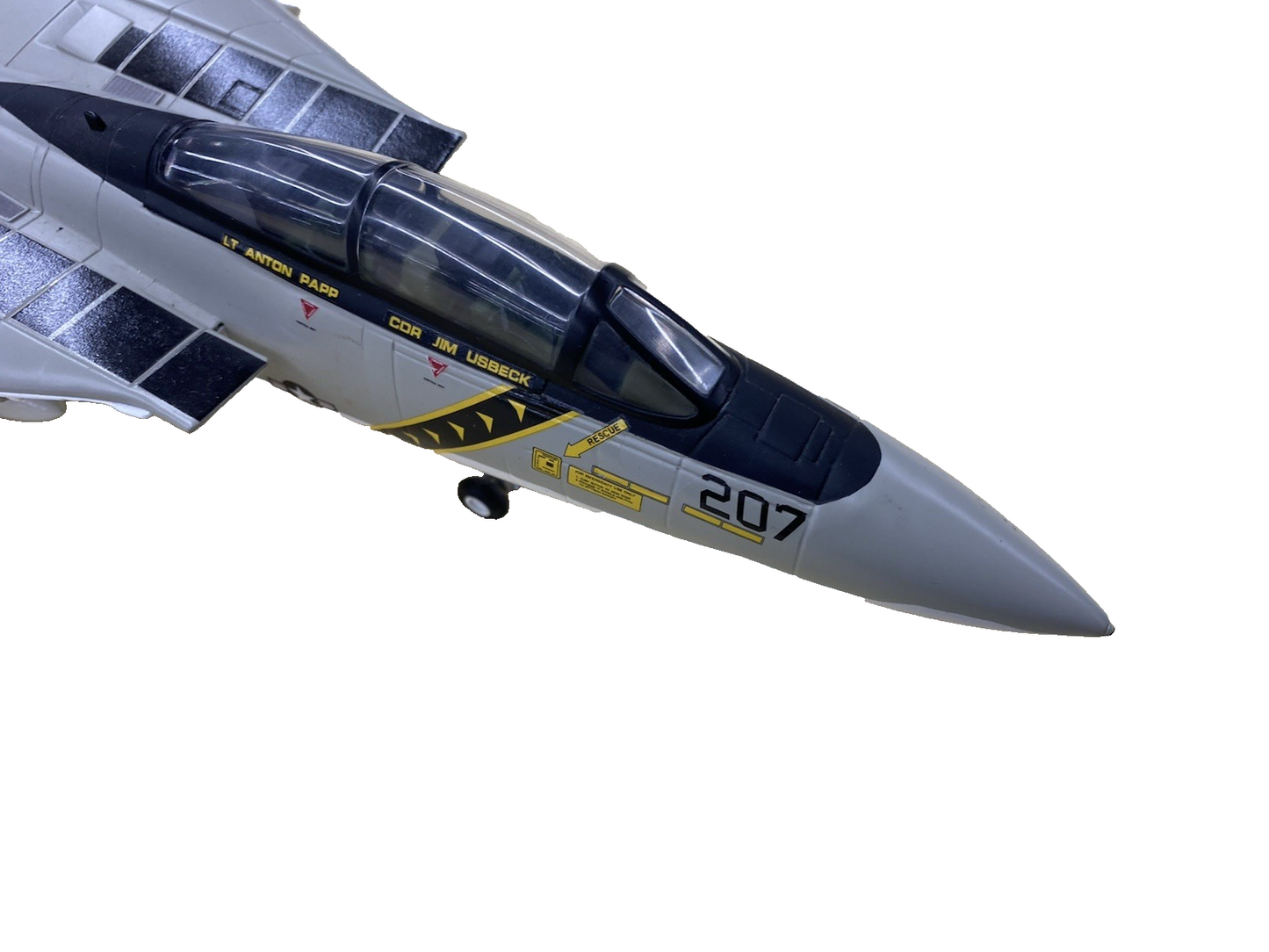 ES 228: Franklin Mint F 14 Tomcat U S Navy Jolly Rodger Airplane Plane