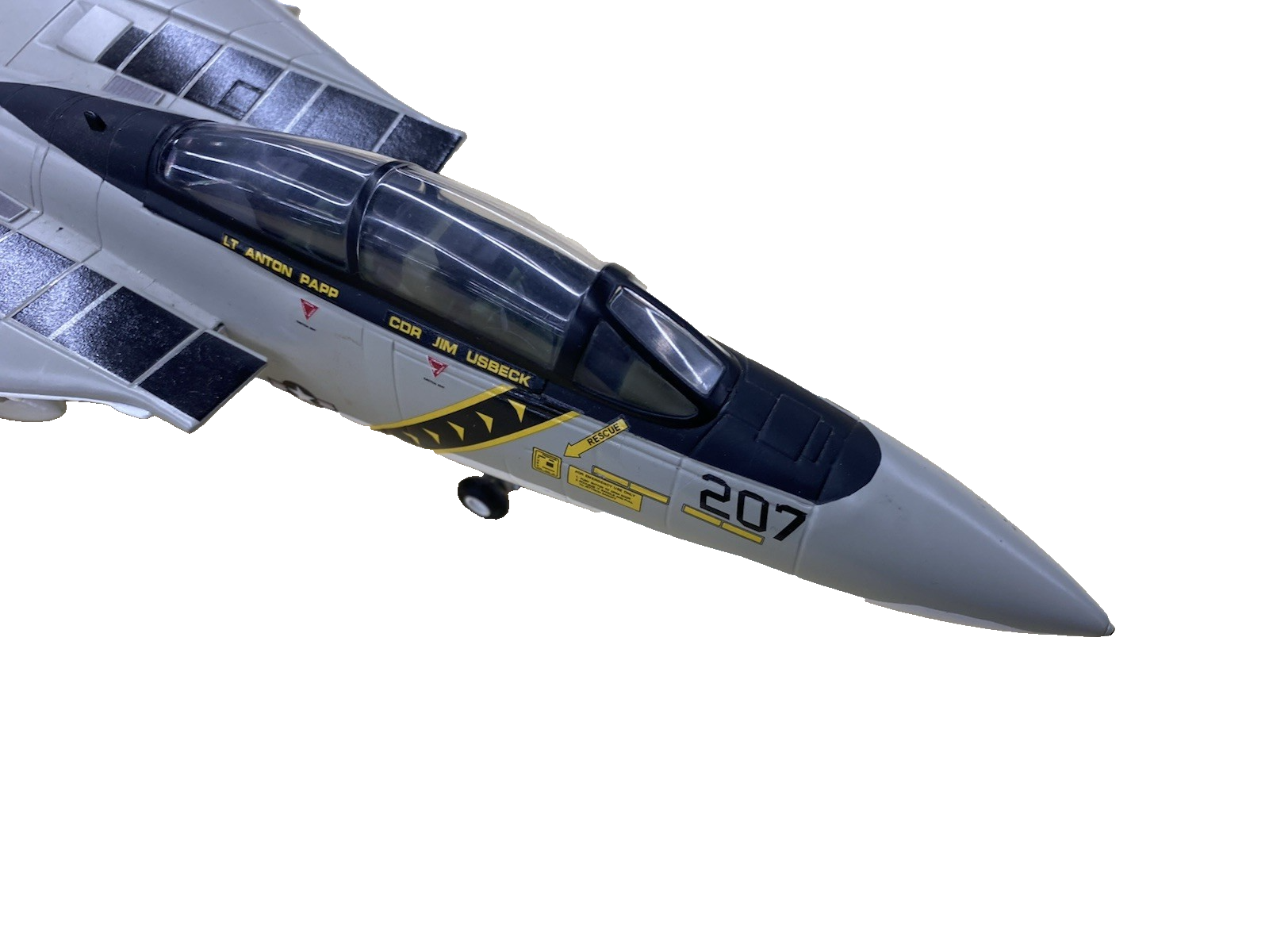 ES 228: Franklin Mint F 14 Tomcat U S Navy Jolly Rodger Airplane Plane