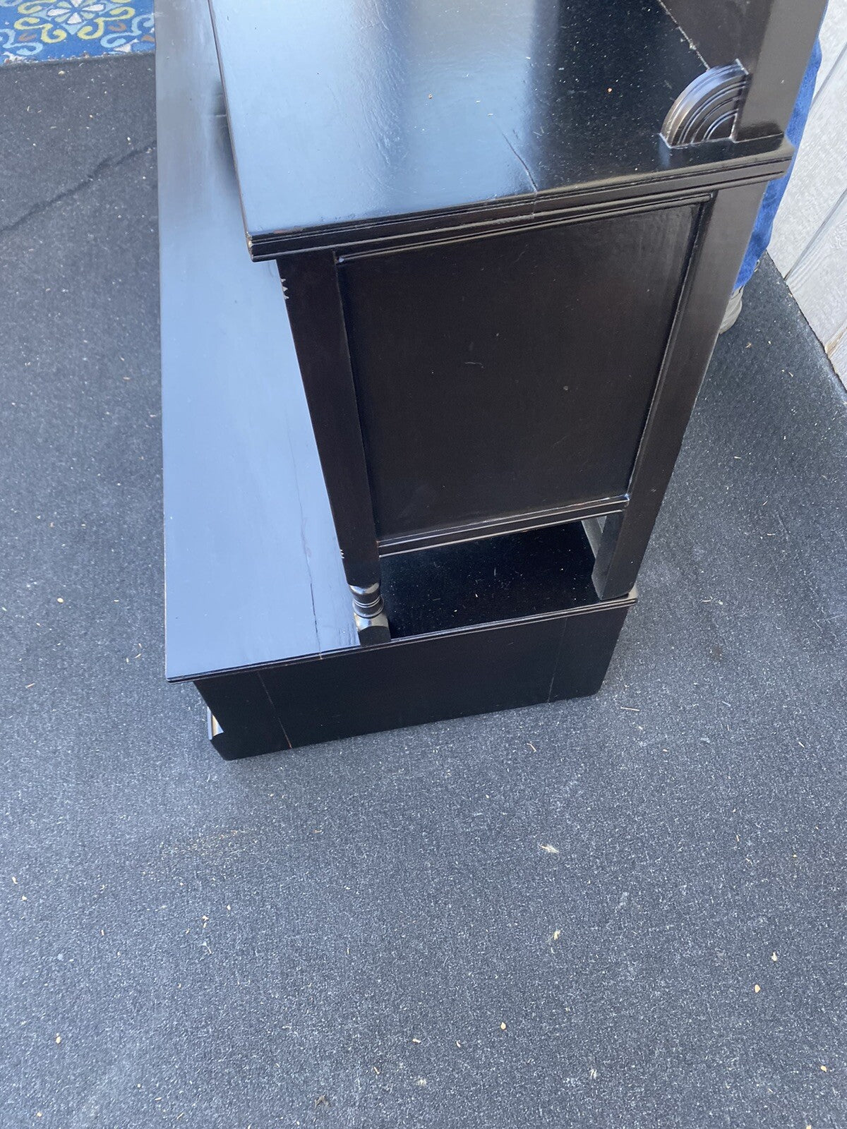 65374 Antique Victorian Ebony Vanity Dressing  Mirror RARE FIND