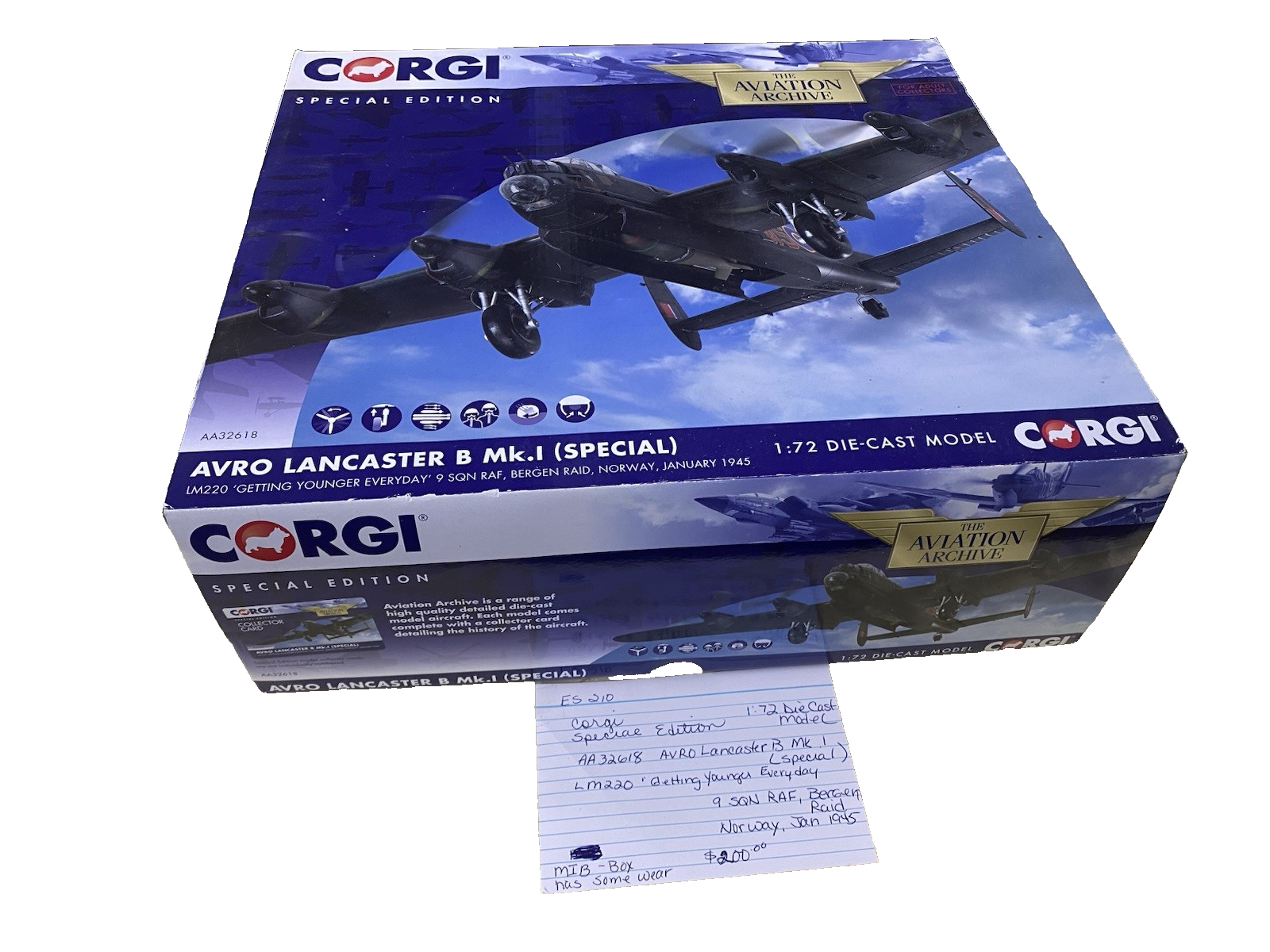 ES 210:   Diecast Airplane Plane AA32618