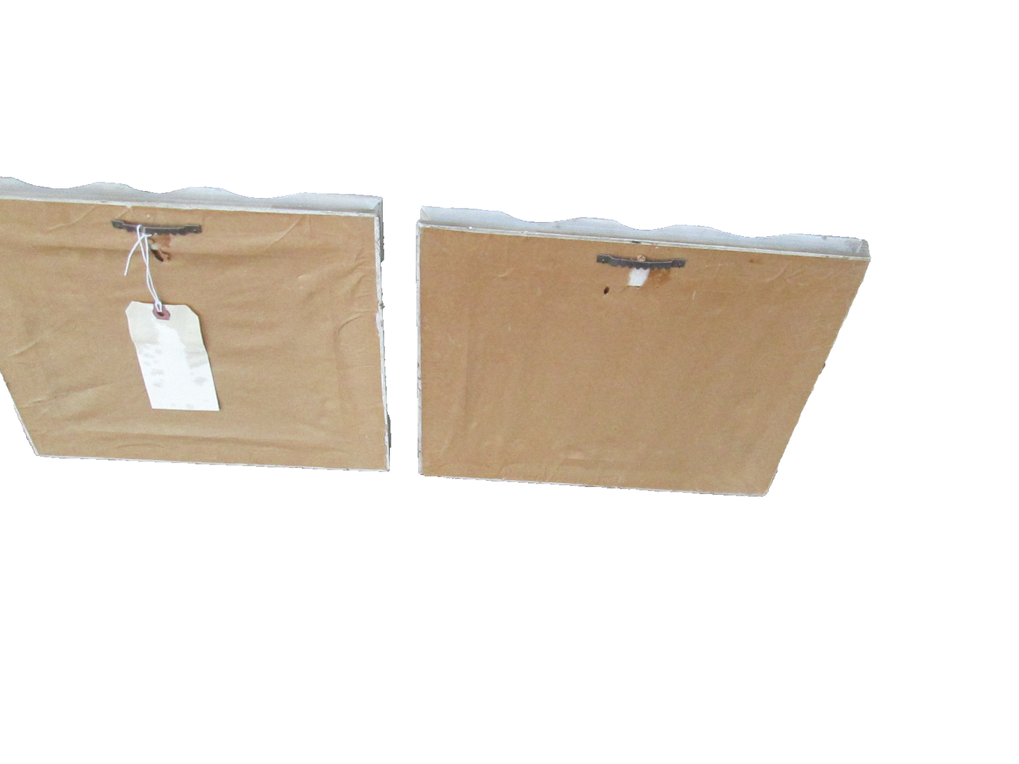 55162  Pair Mid Century French Oil Painting ARTIST  Signed  BOHILUM ??