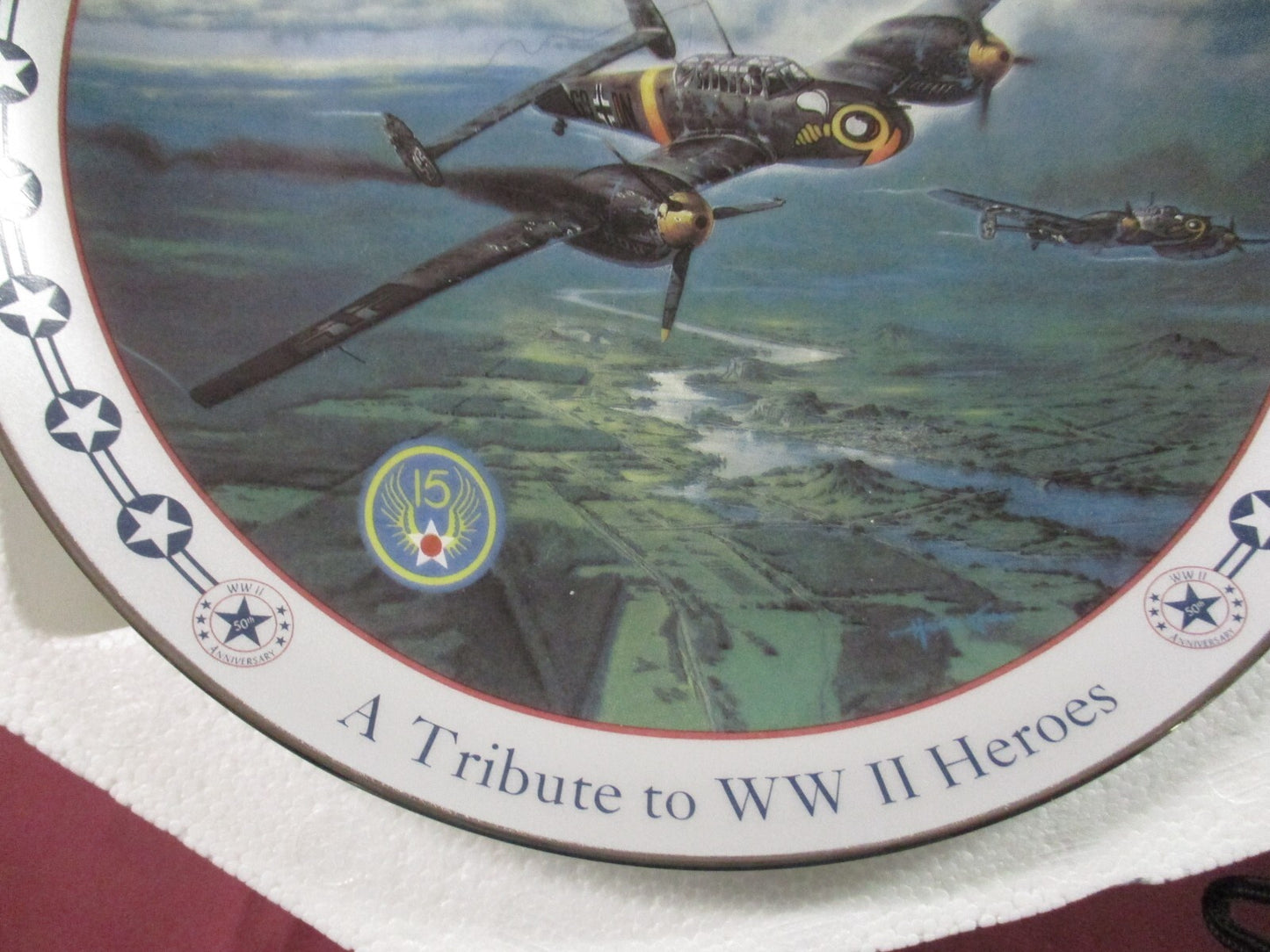 ES 04:   3 Military Plates 1 With JOHN Wayne Franklin Mint  +   2 Heinz Krebs