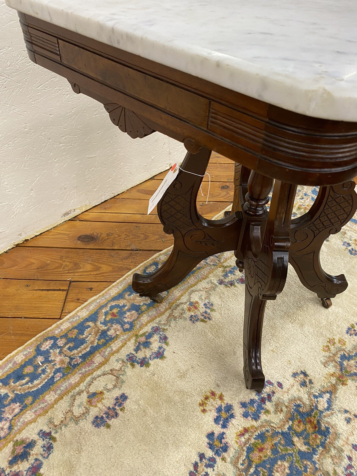 64811 Antique Victorian Walnut Lamp Table Stand