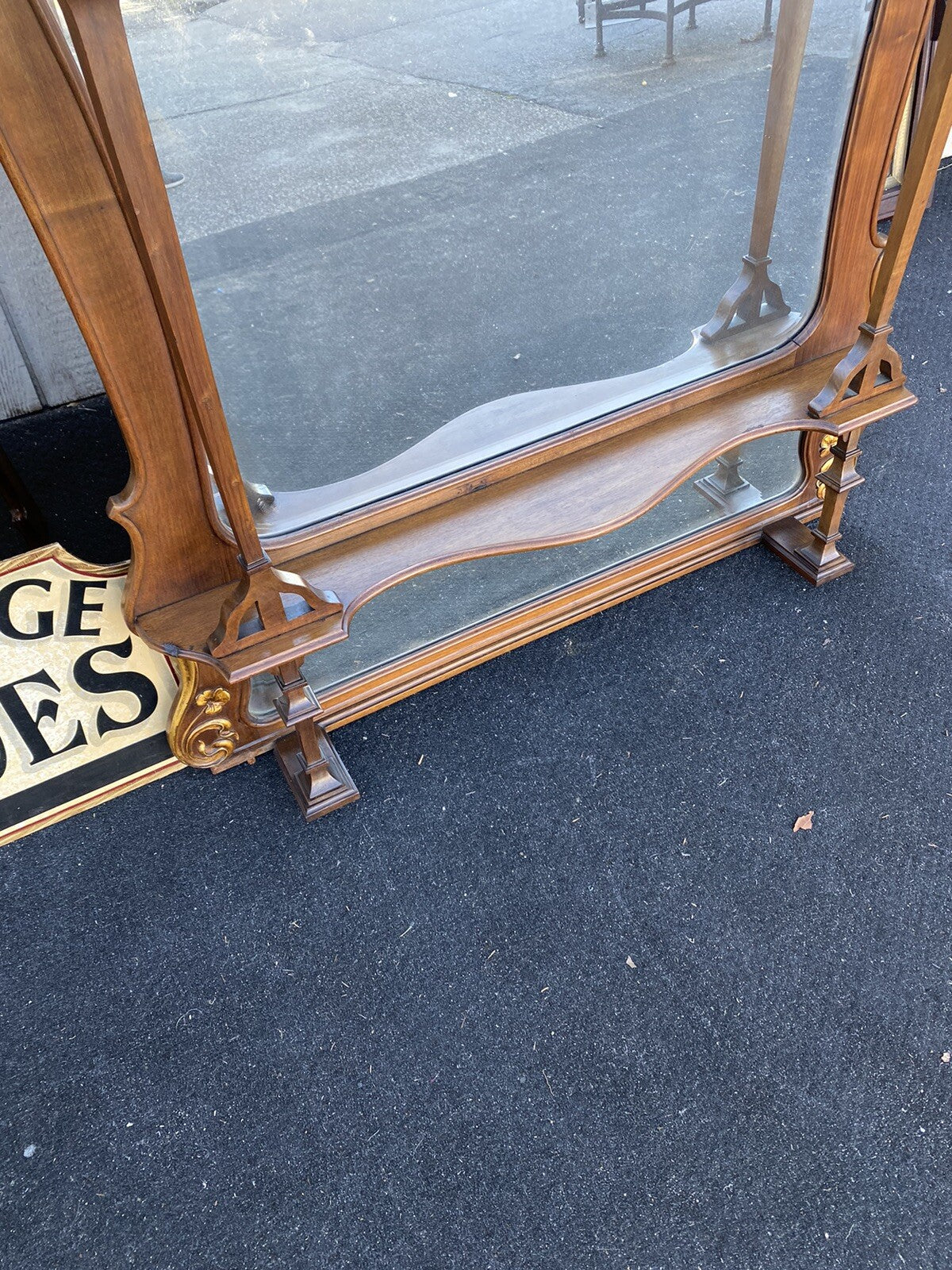 64662  Victorian Fabulous Art Nouveau Etergie Curio Cabinet Display Cabinet