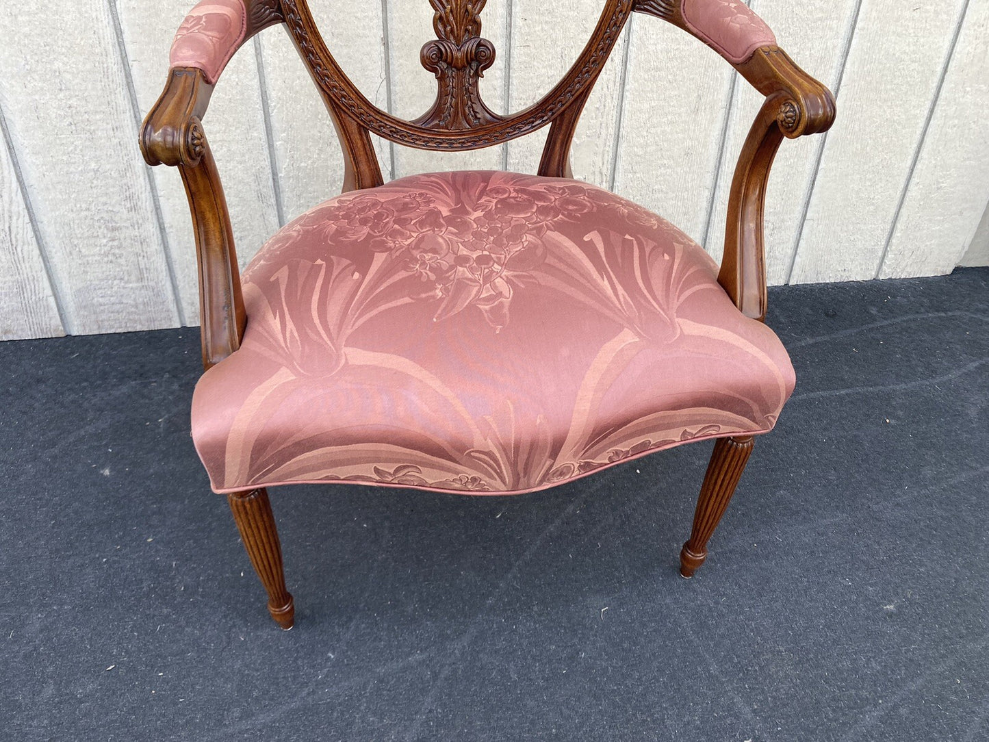 65887 Solid Mahogany Decorator Armchair Chair