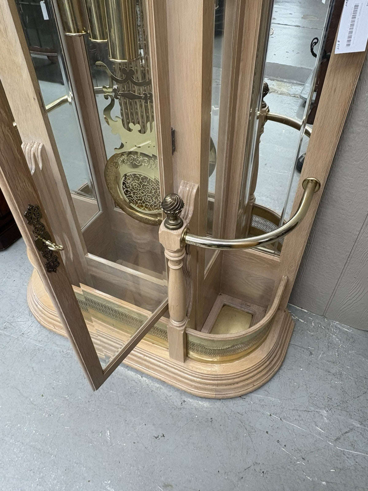 66395   Modern RIDGEWAY Grandfather Clock Hatrack Umbrella Stand