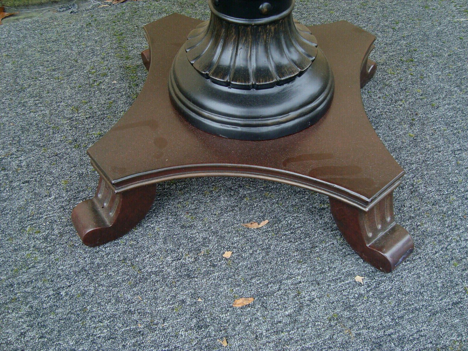 60425  Glass Top Lamp Table Nightstand Stand