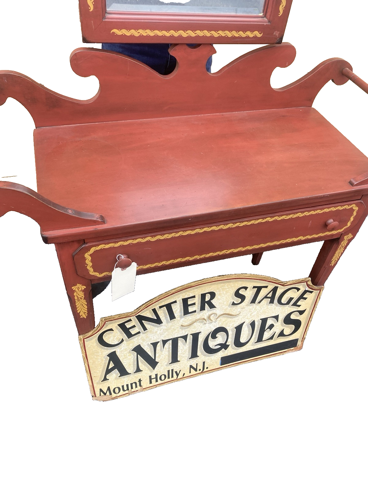 64013 Lane Furniture Lamp Table Console with Mirror