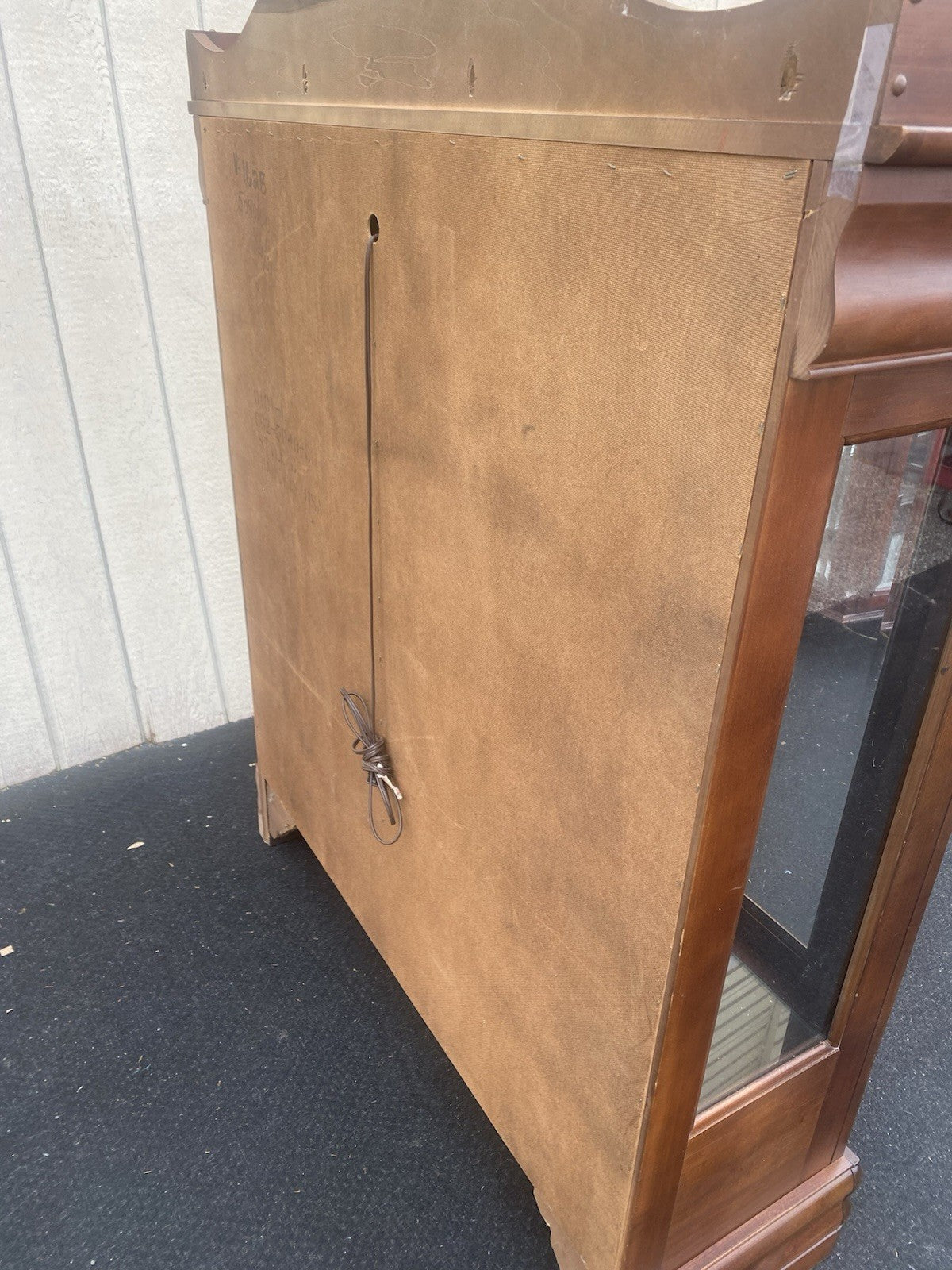 66547 BROYHILL China Cabinet Curio w/ 4 Drawers and Plate Glass Shelves