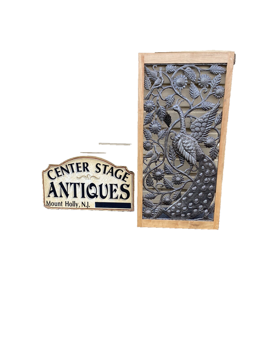 65824 Modern Wall Art Peacock Design in Picture Frame