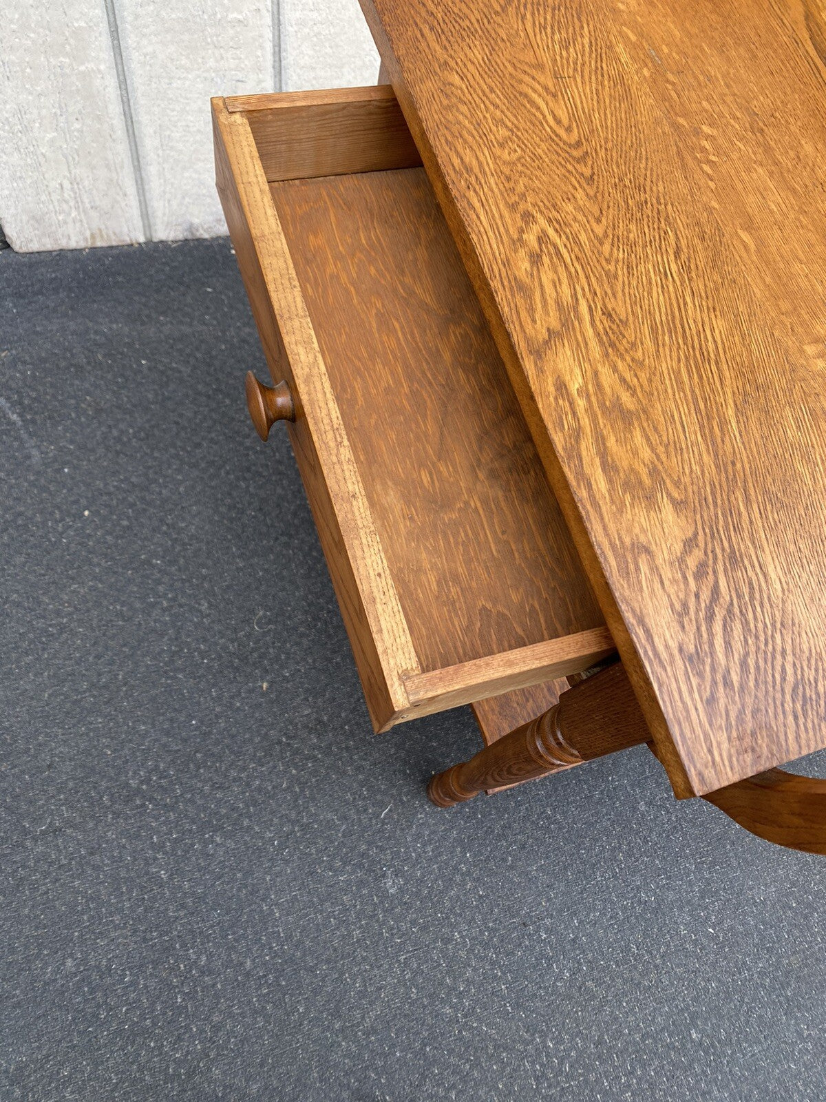 66326 Antique Oak Nightstand End Table Stand
