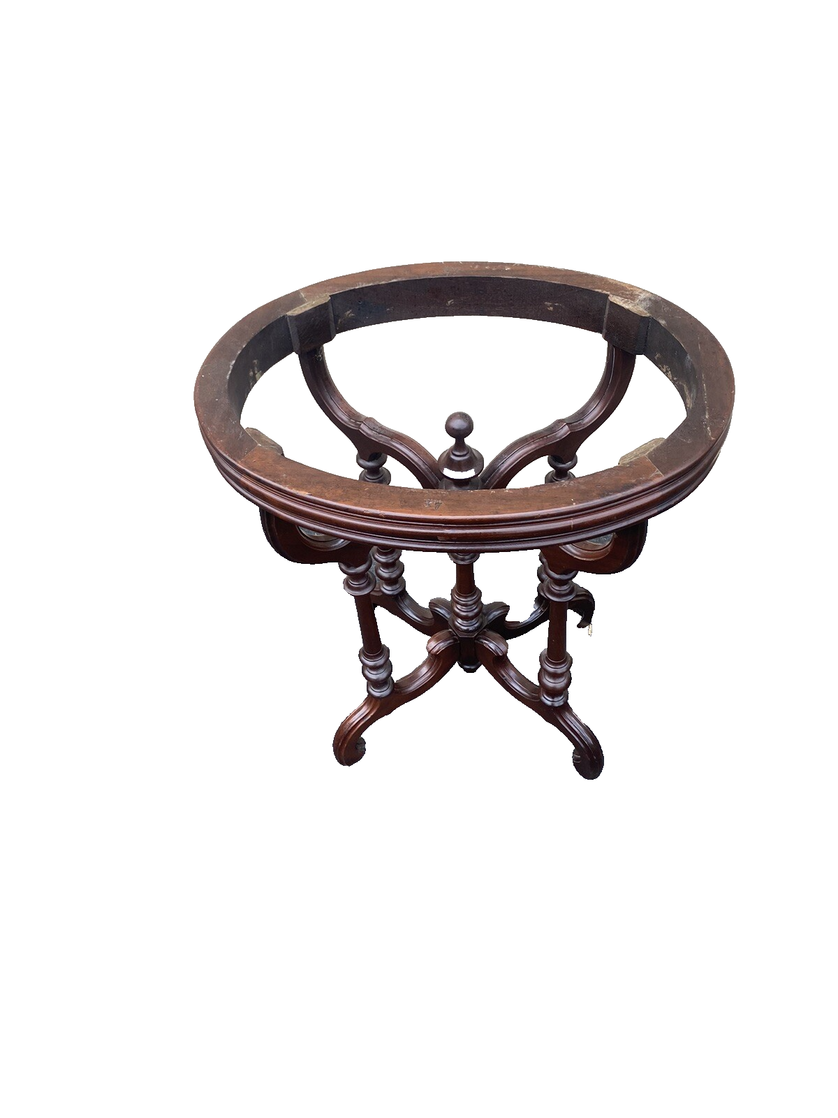 65475 Antique Victorian Marble Top Lamp Table Stand