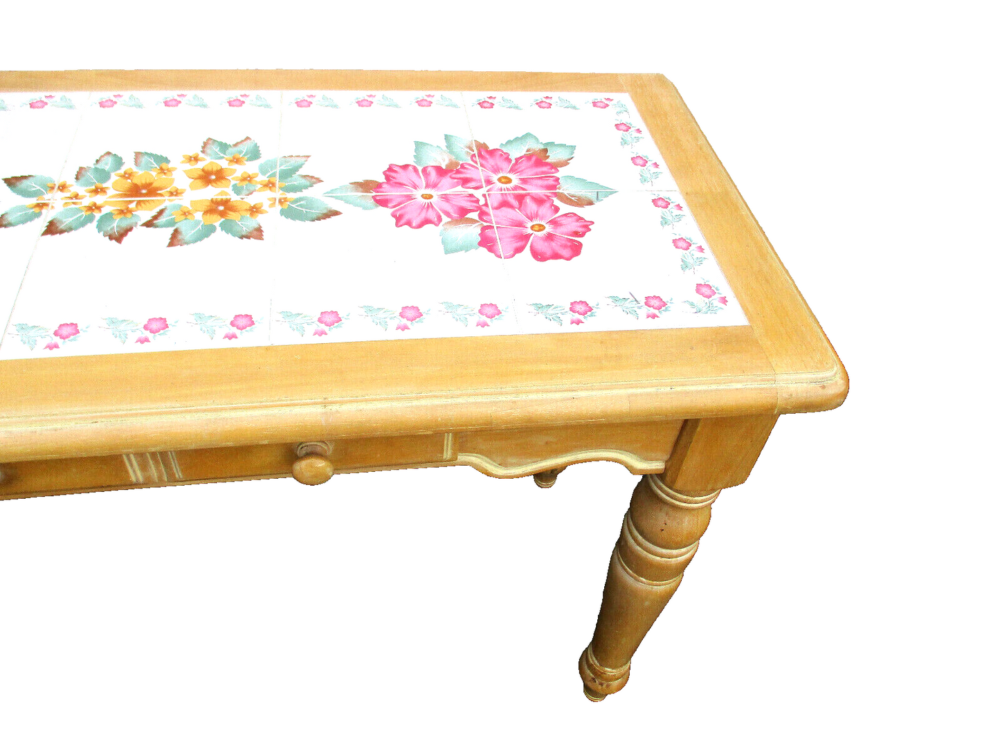 63329   2 Piece Tile Top Desk Cabinet with Bookcase Top