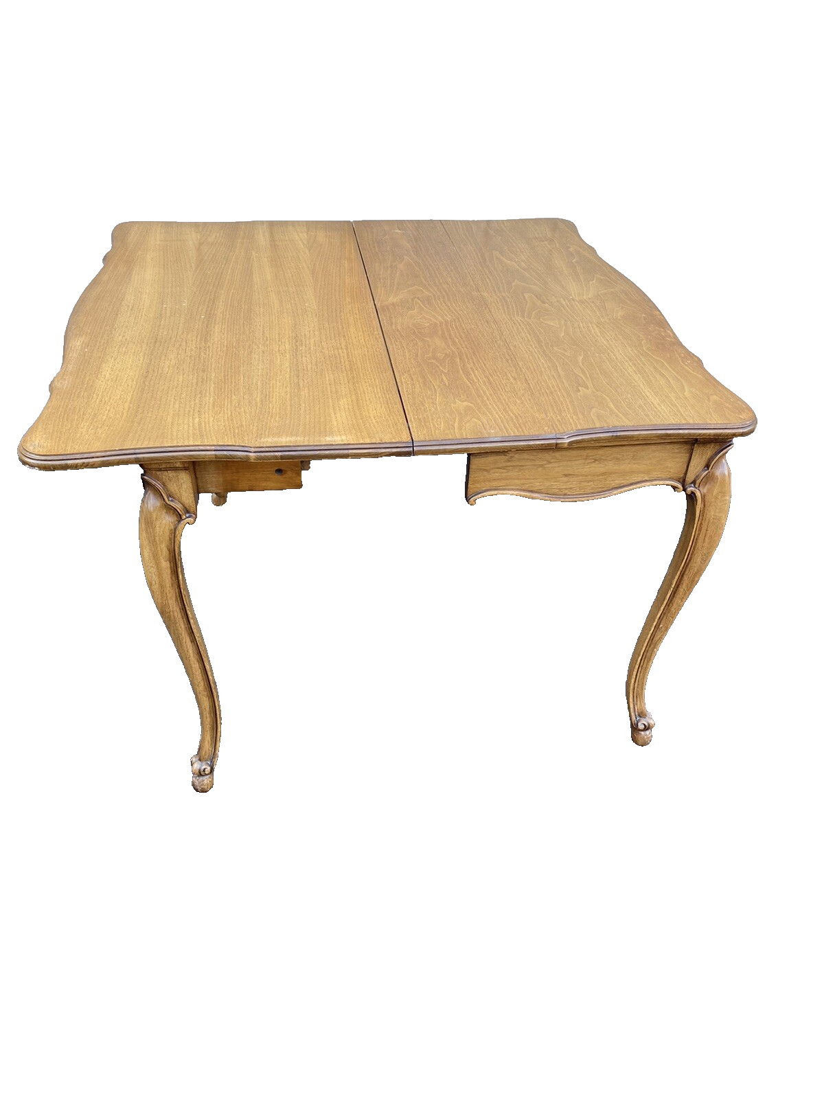 66283  French Country Leather Top Game Table Dining Table