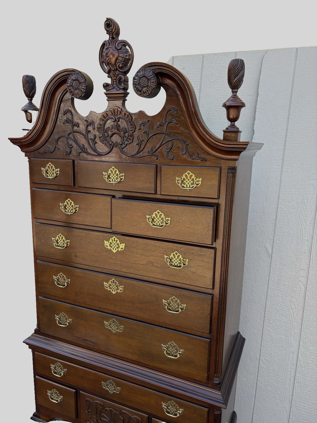 66968  COUNCILL Furniture Mahogany High Boy Dresser Chest QUALITY MADE