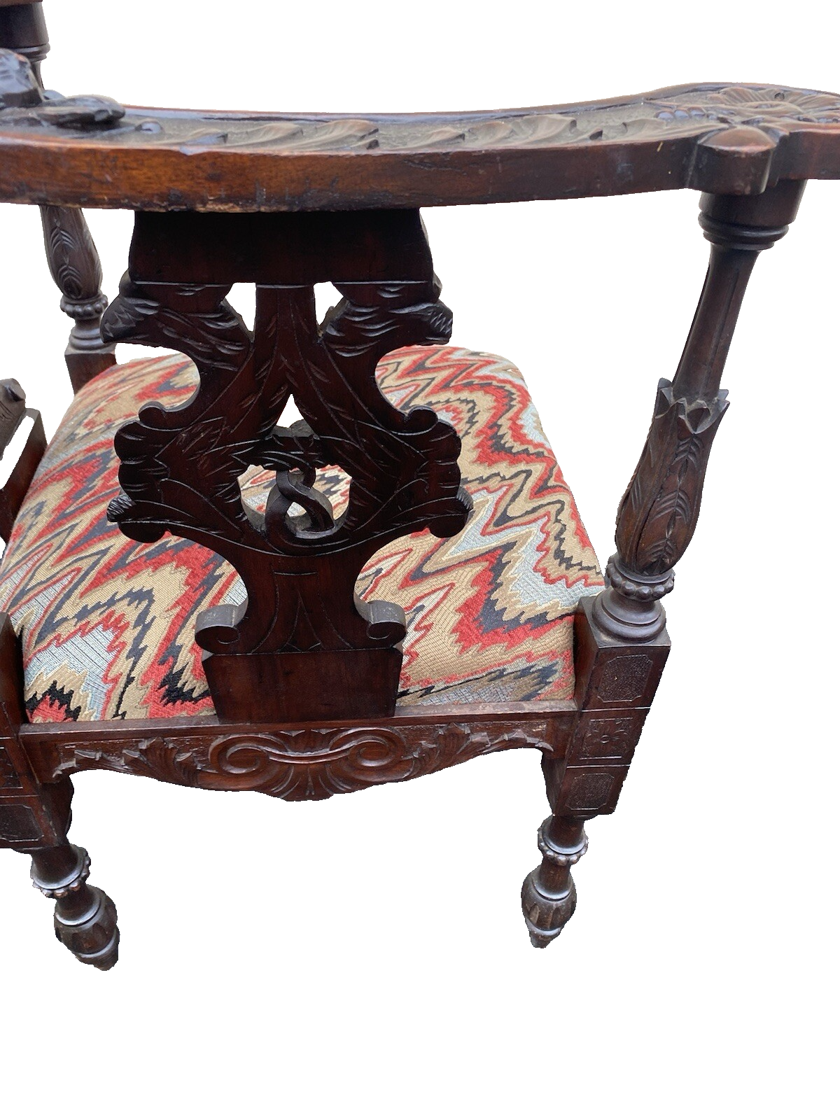 65608 CUSTOM HAND MADE Figural Corner Chair