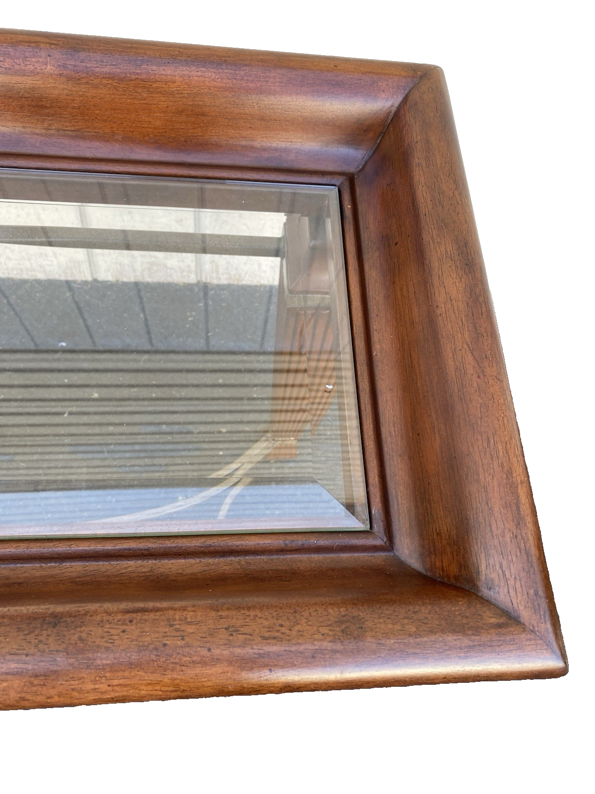 66537    Mahogany Console Library Table with Glass Insert